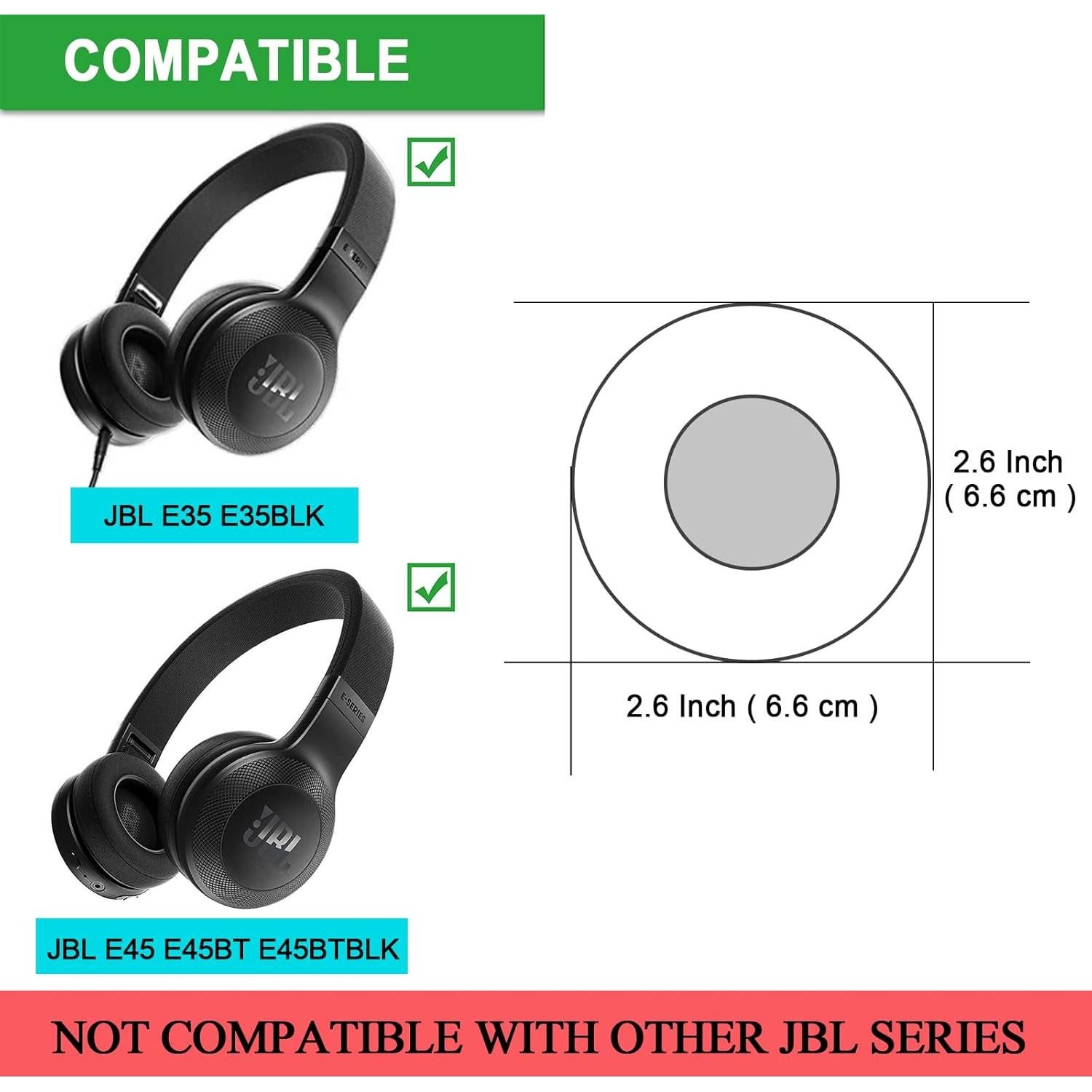 Almohadillas de Memoria para Auriculares JBL E35 E45 - Gris