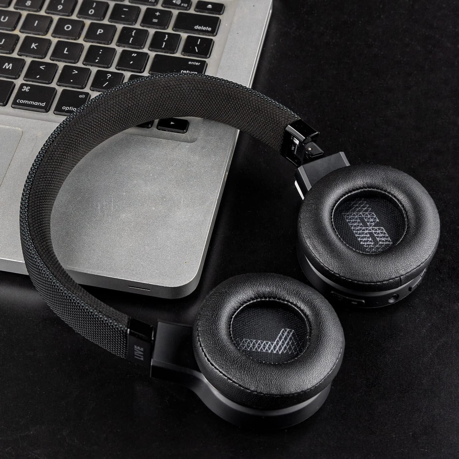 Almohadillas de Repuesto SOULWIT para Auriculares JBL Live 460NC - Negro