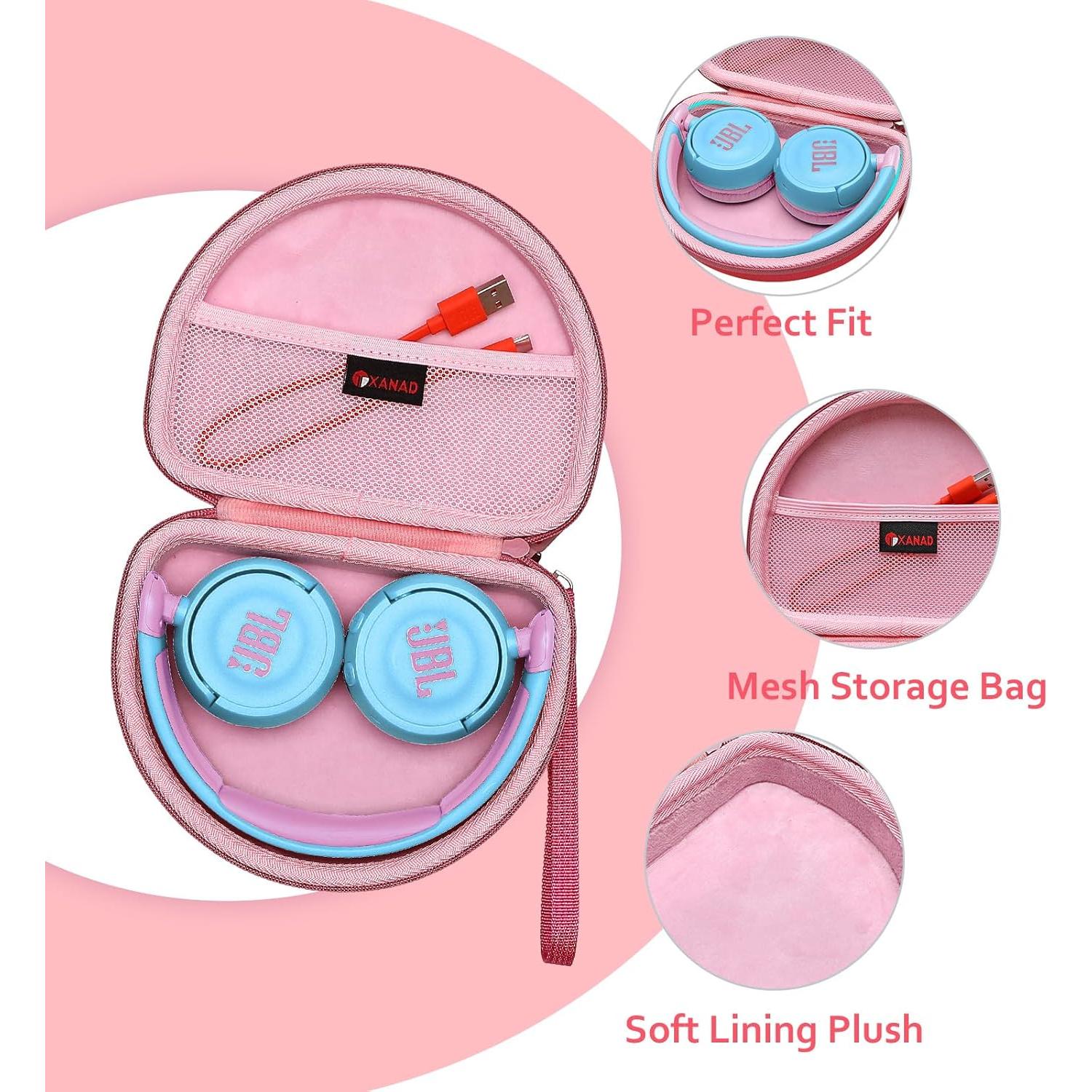 Funda Dura XANAD Rosa para Auriculares JBL y Sony On-Ear