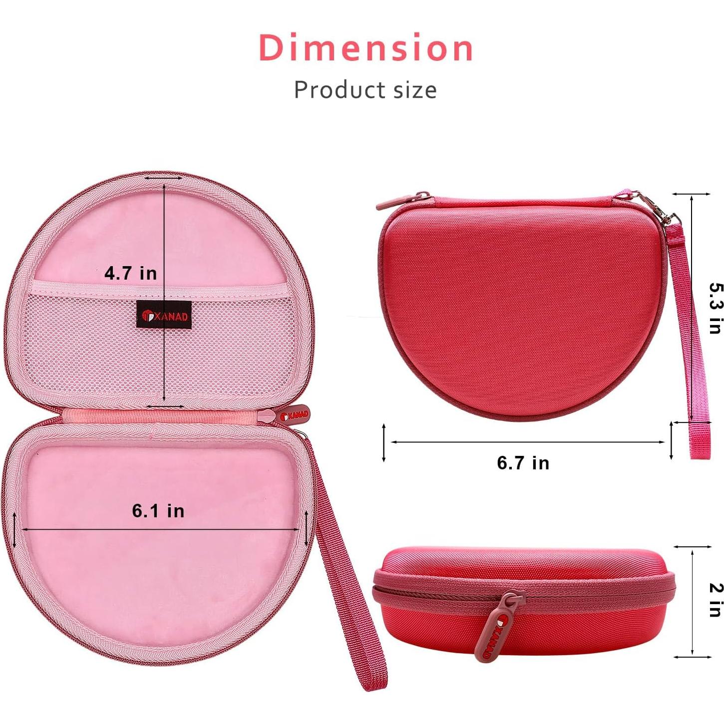 Funda Dura XANAD Rosa para Auriculares JBL y Sony On-Ear