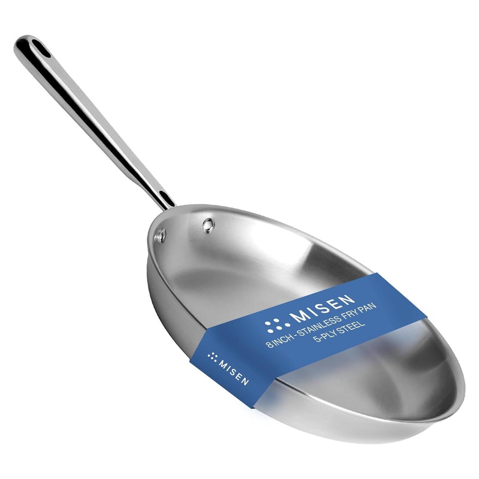 Sartén de Acero Inoxidable Misen 20.3 cm 5 Capas Apta Inducción
