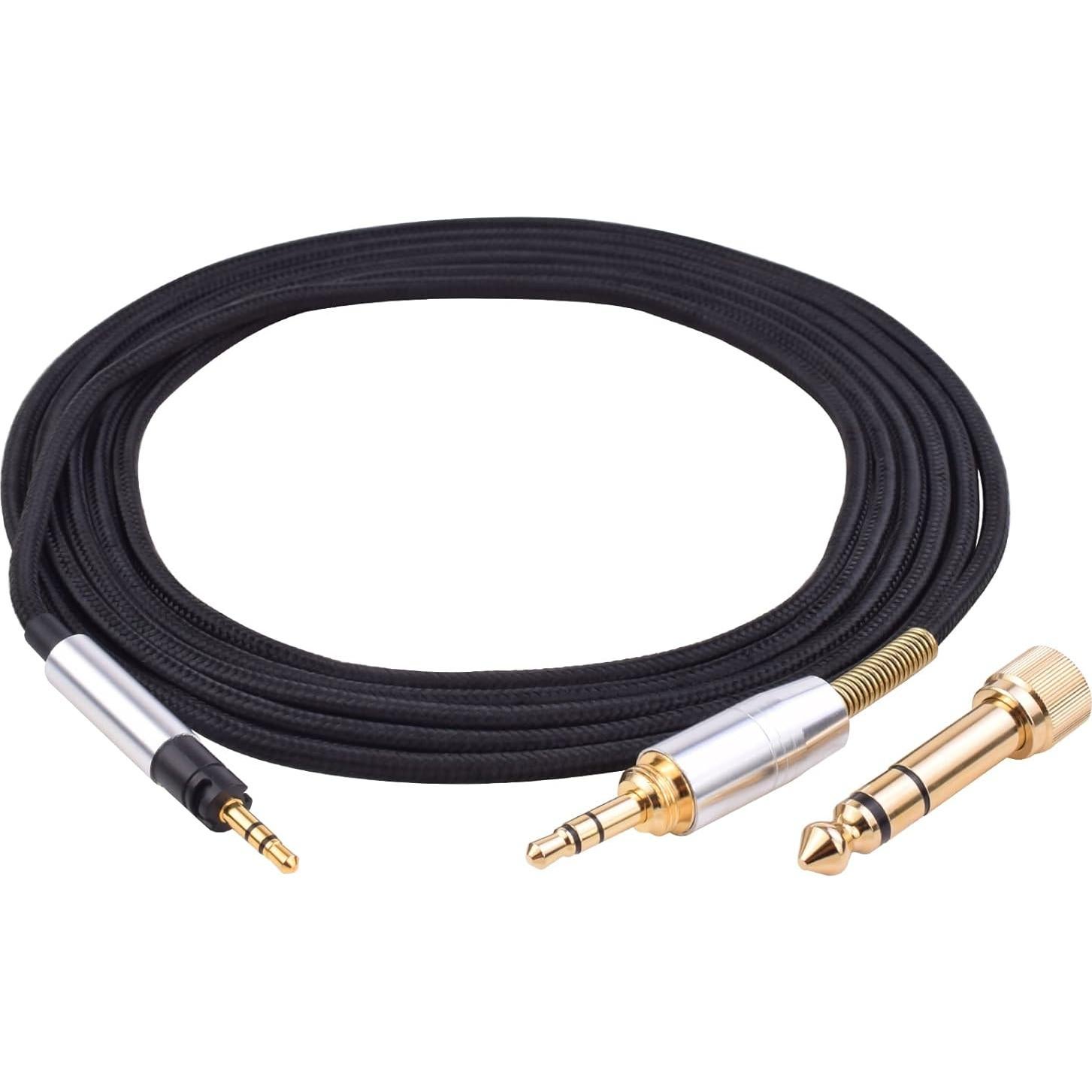 Cable de audio de reemplazo Sennheiser Momentum 2m con adaptador 6.35mm