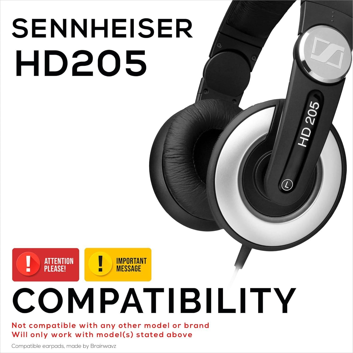Almohadillas de Reemplazo Brainwavz para Auriculares Sennheiser HD205