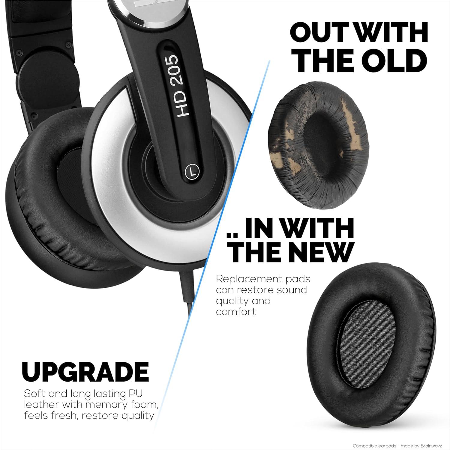 Almohadillas de Reemplazo Brainwavz para Auriculares Sennheiser HD205