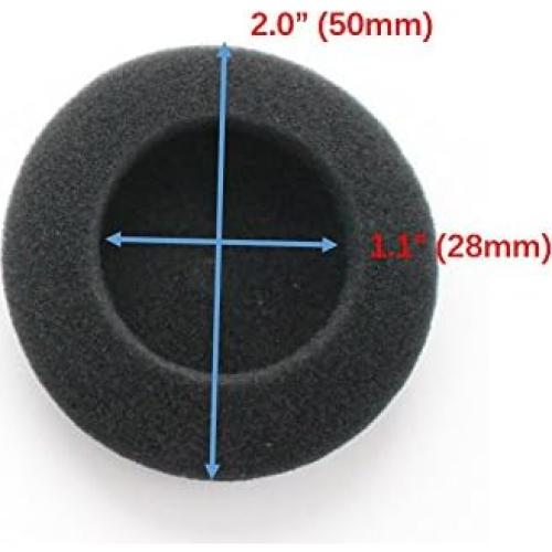 4 Pares Almohadillas de Espuma 50mm para Auriculares Sennheiser y Sony