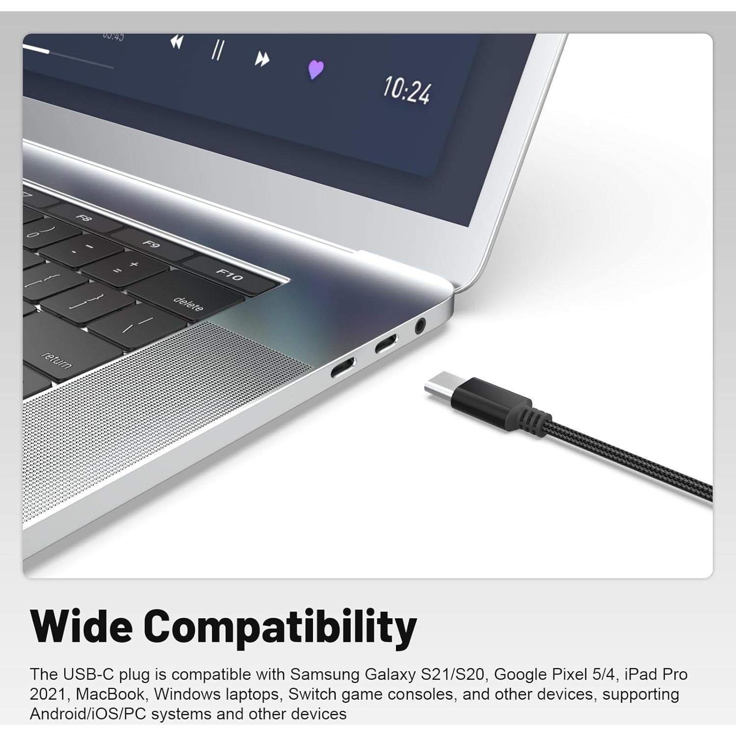 Cable de audio Zosvoses 1.45m para Sennheiser Momentum 4/3/2.0