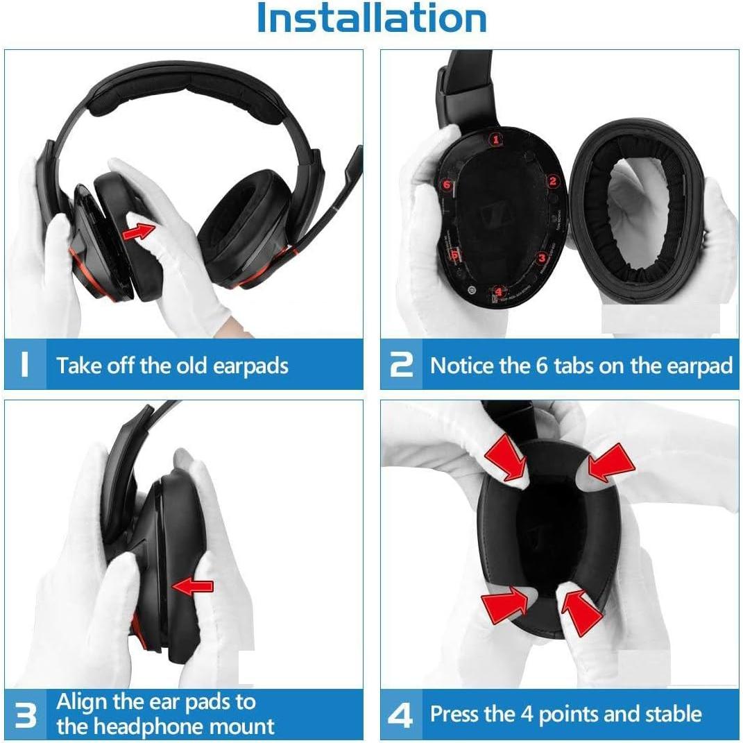 Almohadillas de Reemplazo INF para Auriculares Sennheiser GSP 600/500