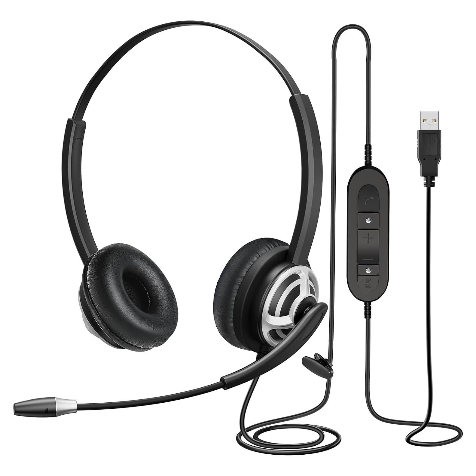 Auricular USB MAIRDI M805DUC con Micrófono - Cancelación de Ruido