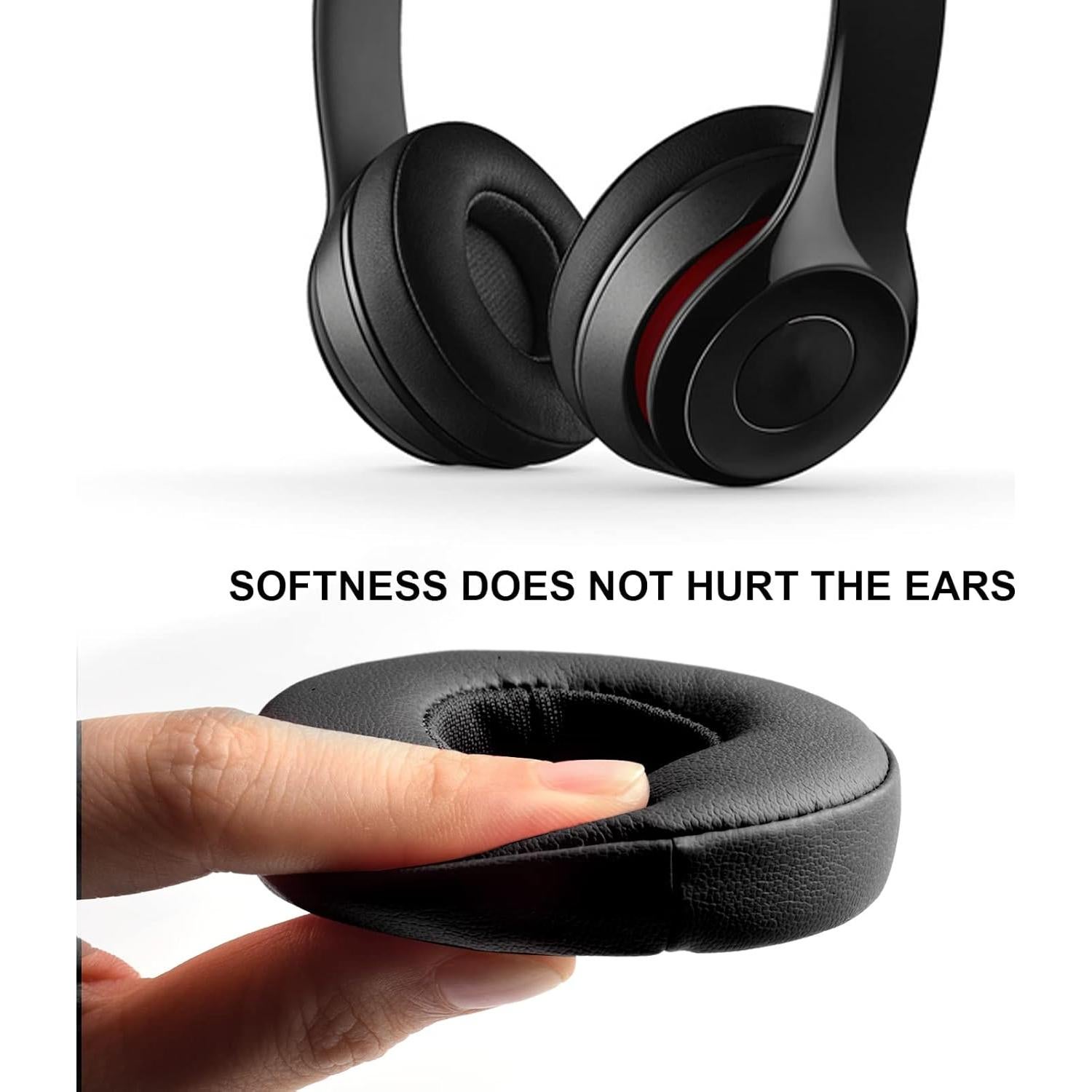 Almohadillas de Reemplazo para Auriculares Beats Solo 2.0 - Negro