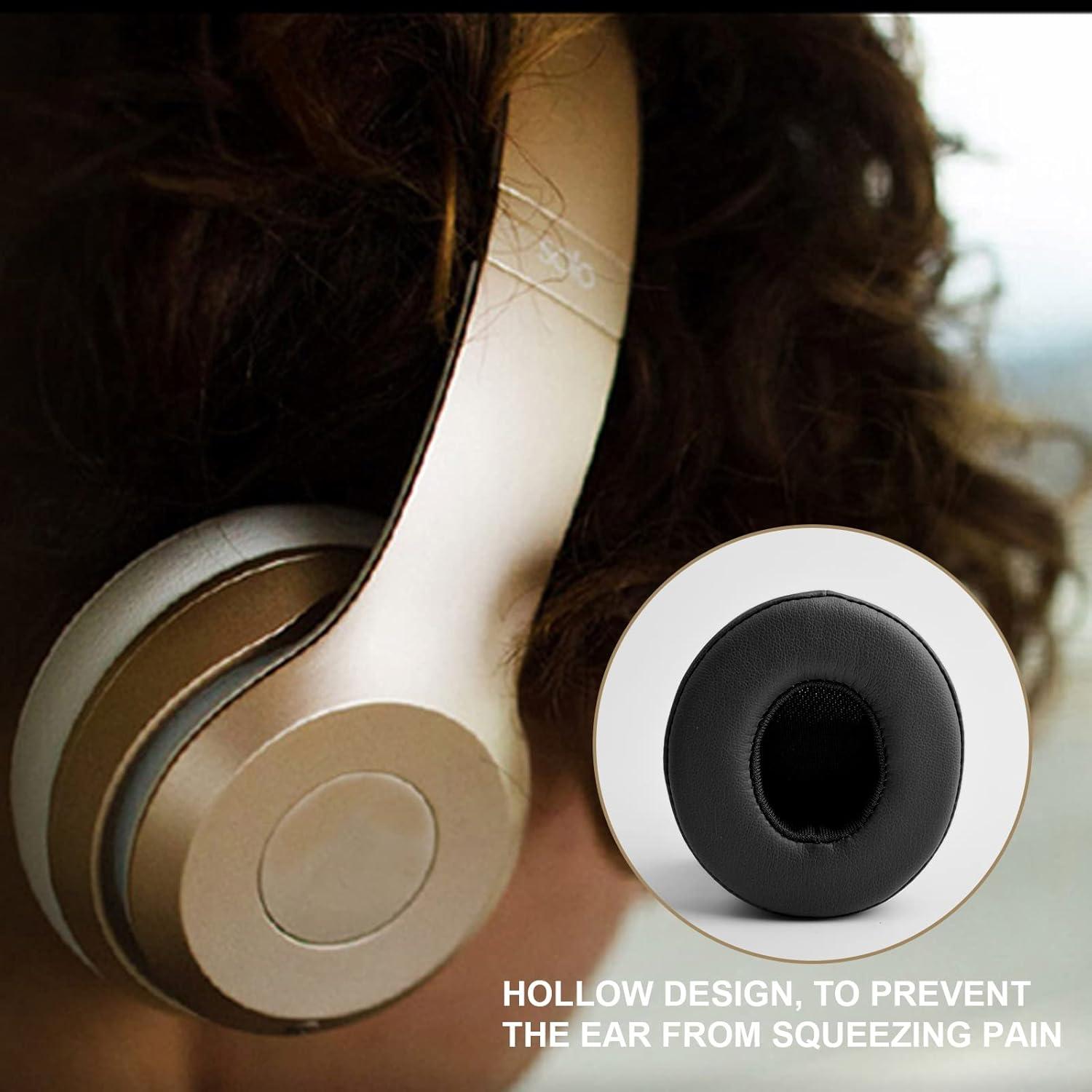 Almohadillas de Reemplazo para Auriculares Beats Solo 2.0 - Negro