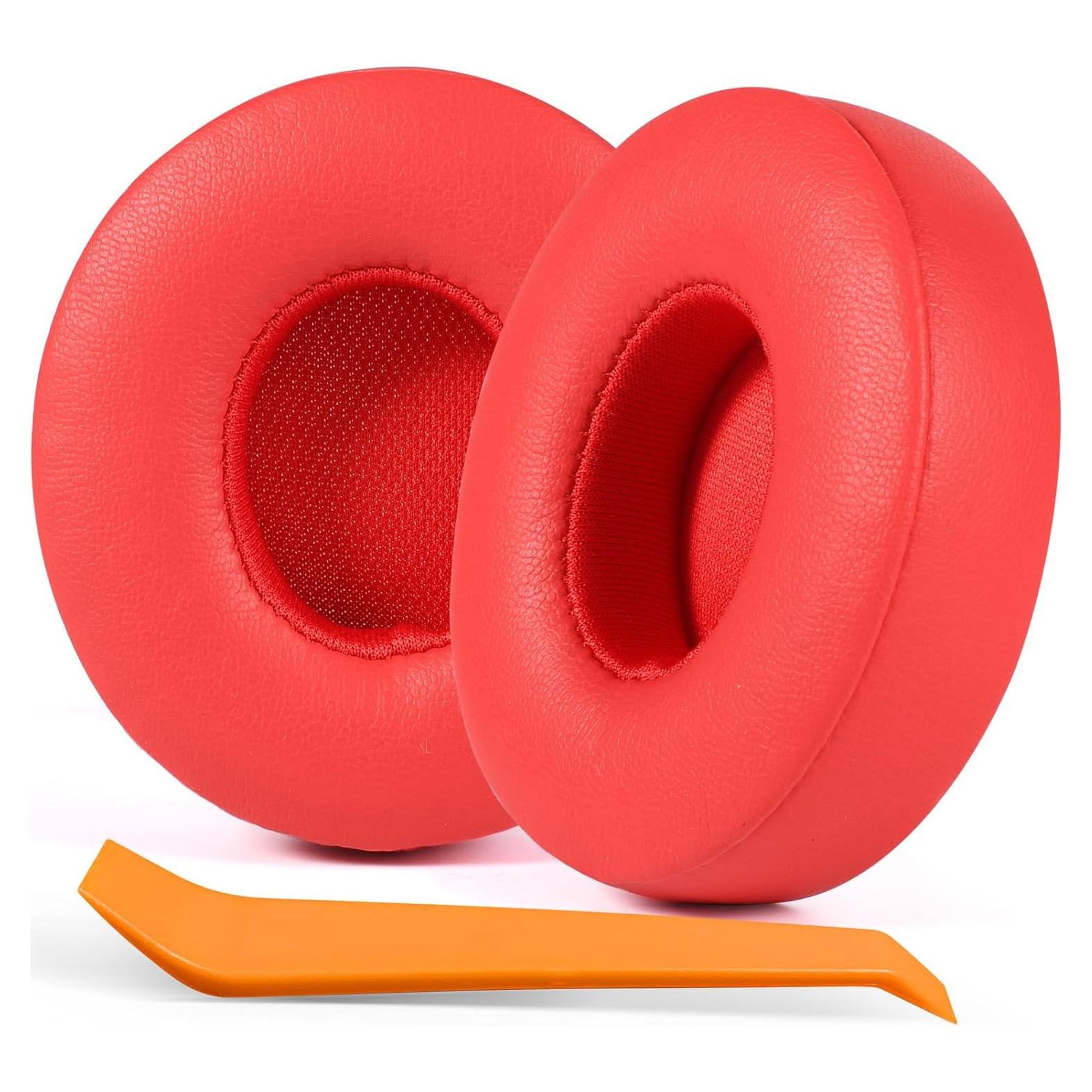 Almohadillas de Reemplazo GMUDA para Auriculares Beats Solo 3/2 - Rojo Cítrico