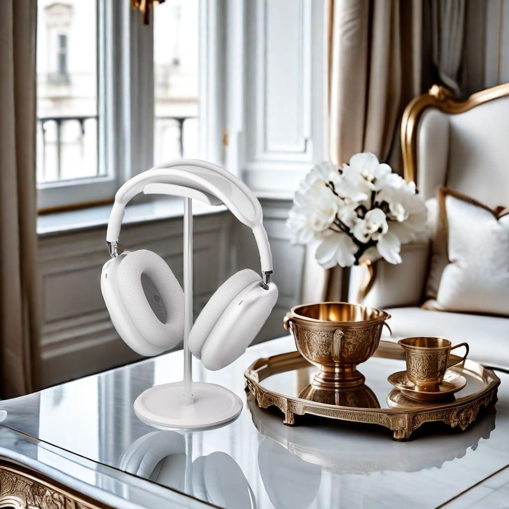 Soporte para Auriculares NQQNQQ YO-2 Blanco con Almacenamiento