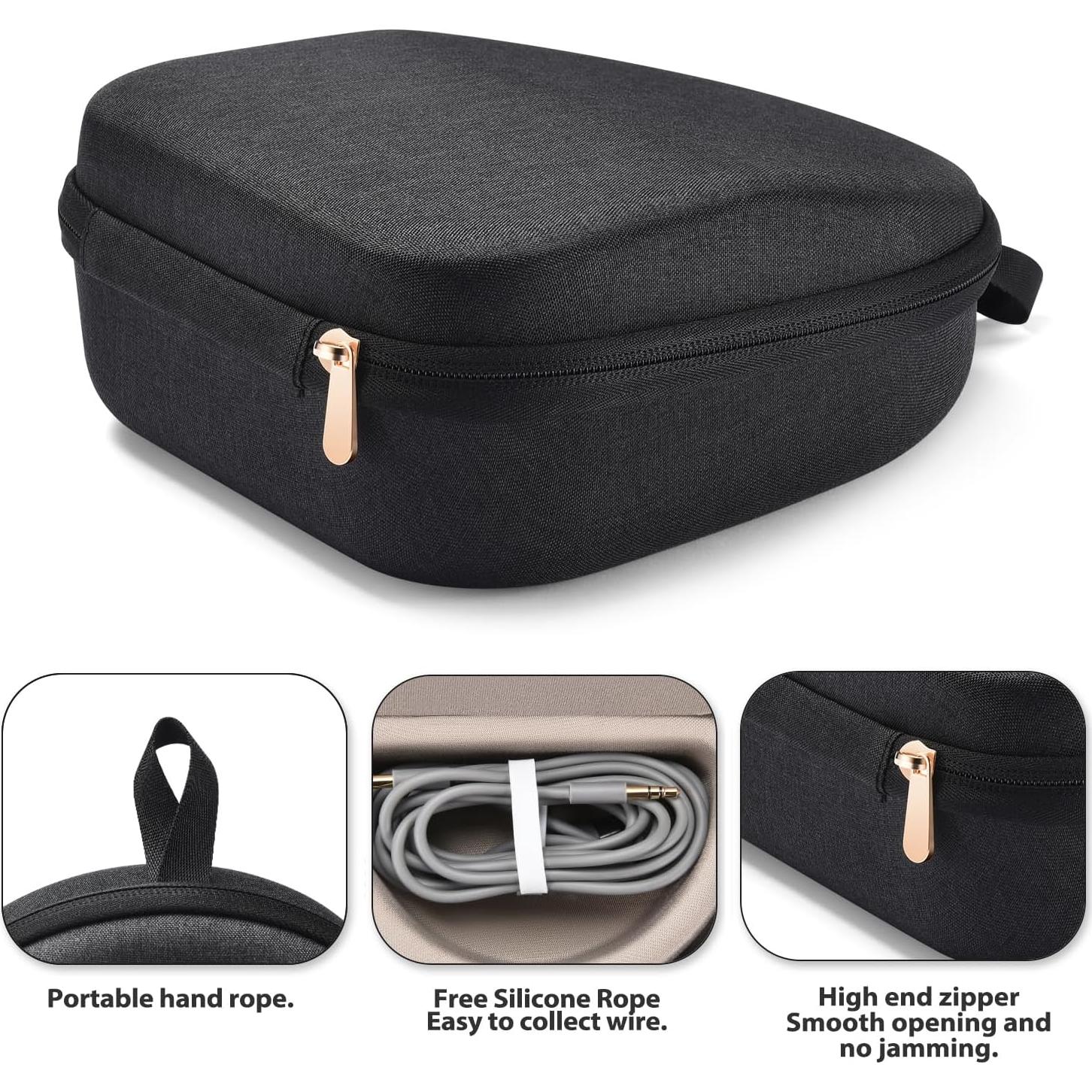 Funda Dura de Transporte Seracle para Auriculares Beats - Negro