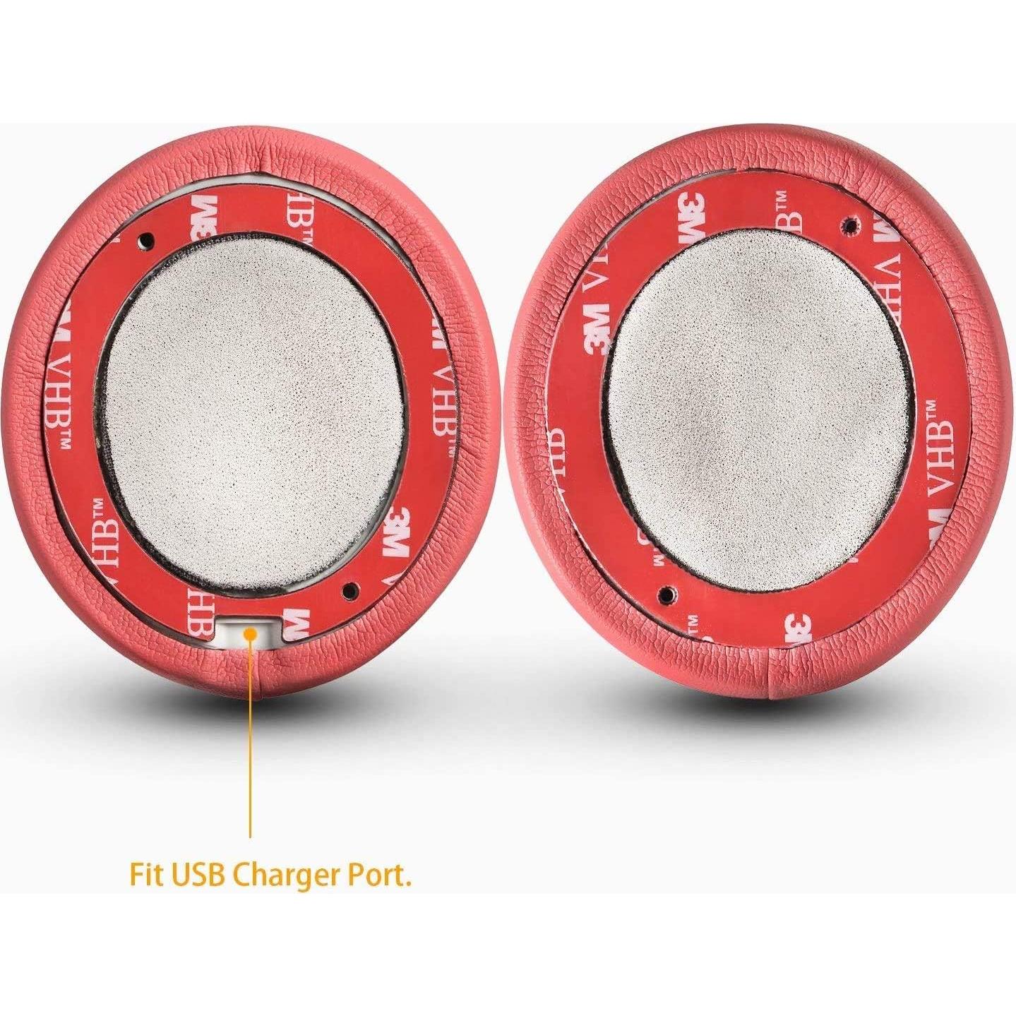 Almohadillas Inalámbricas de Repuesto CONVELIFE para Beats Solo 2.0/3.0 - Rosa/Rojo Psicodélico