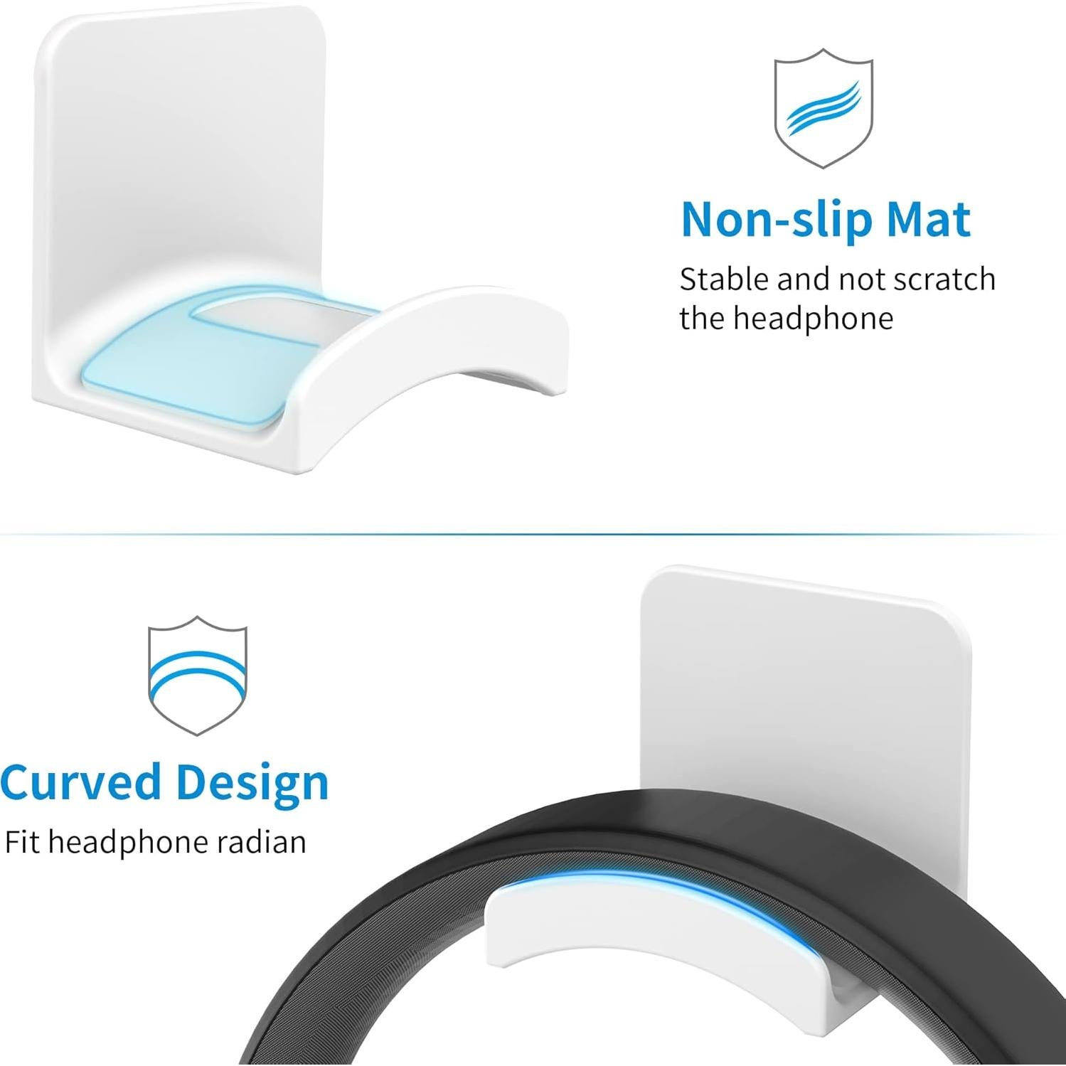 Soporte Adhesivo para Auriculares SOKUSIN Blanco - Universal