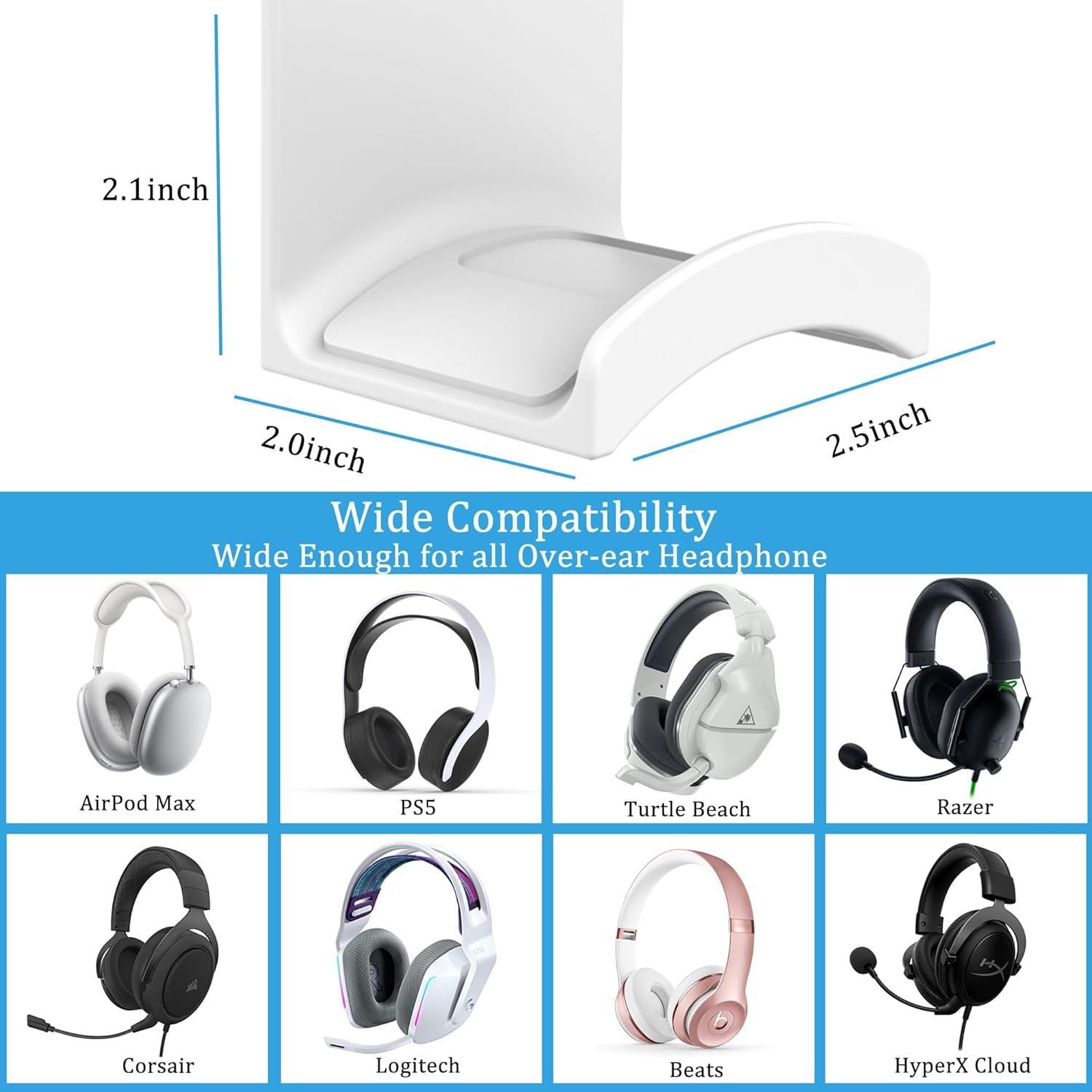 Soporte Adhesivo para Auriculares SOKUSIN Blanco - Universal