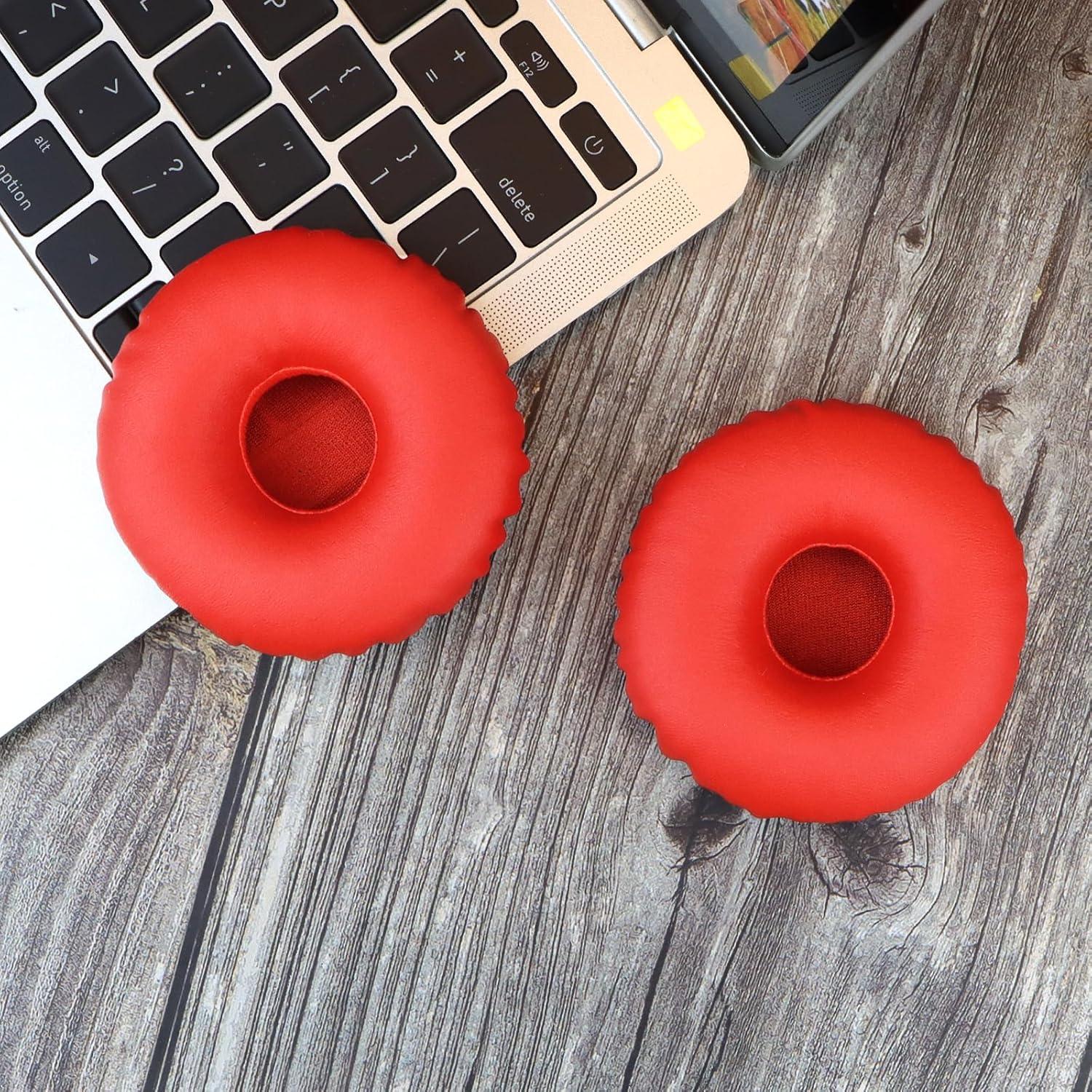 Almohadillas de Reemplazo SINOWO para Sony MDR-XB550AP Rojo