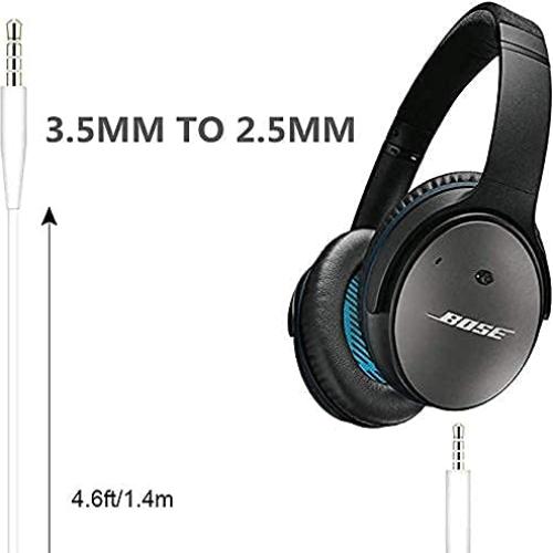 Cable de Reemplazo Saipomor para Auriculares Bose 140cm Blanco