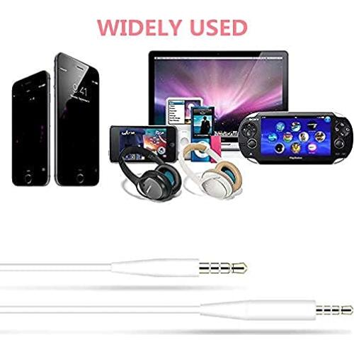 Cable de Reemplazo Saipomor para Auriculares Bose 140cm Blanco