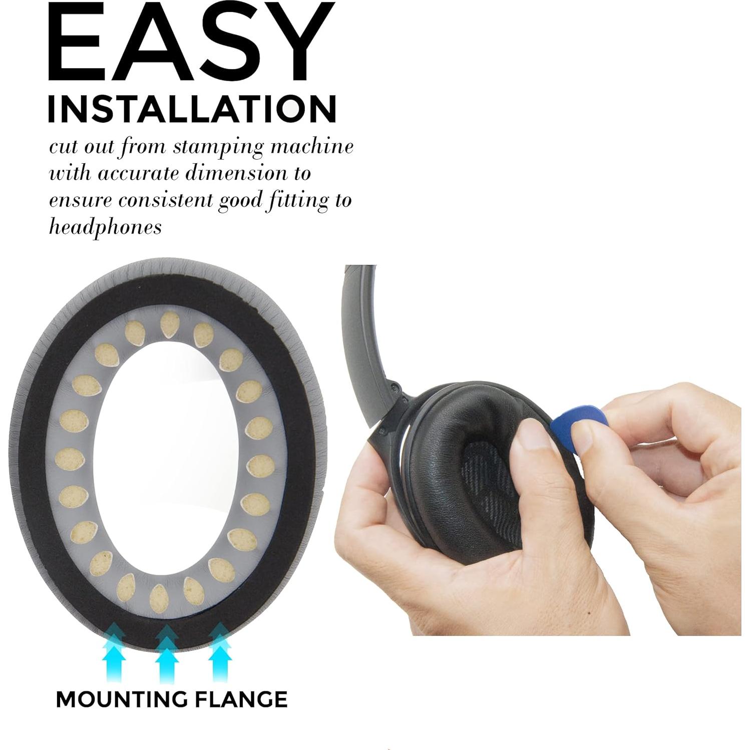 Cojines de Reemplazo para Earpads Bose QC45 QC35 II QC25 QC15 Cuero de Cordero