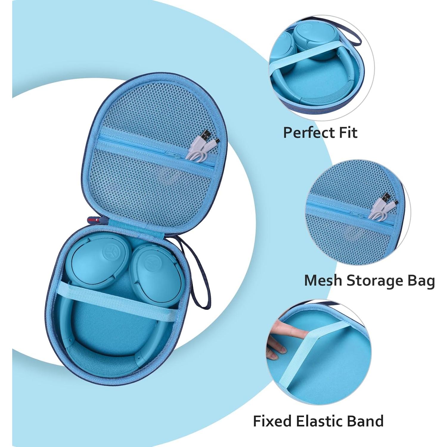 Funda Dura para Auriculares XANAD Azul Compatible con Sony y JBL