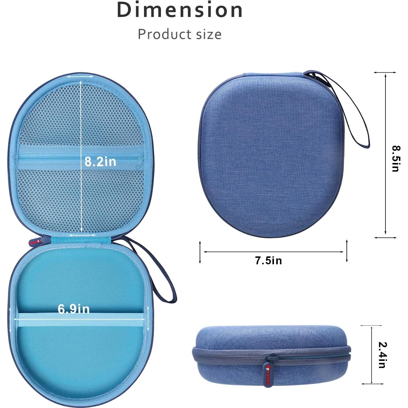 Funda Dura para Auriculares XANAD Azul Compatible con Sony y JBL