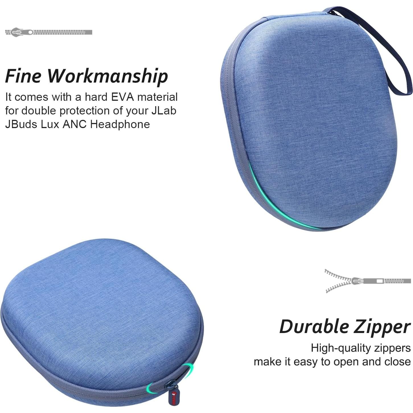 Funda Dura para Auriculares XANAD Azul Compatible con Sony y JBL