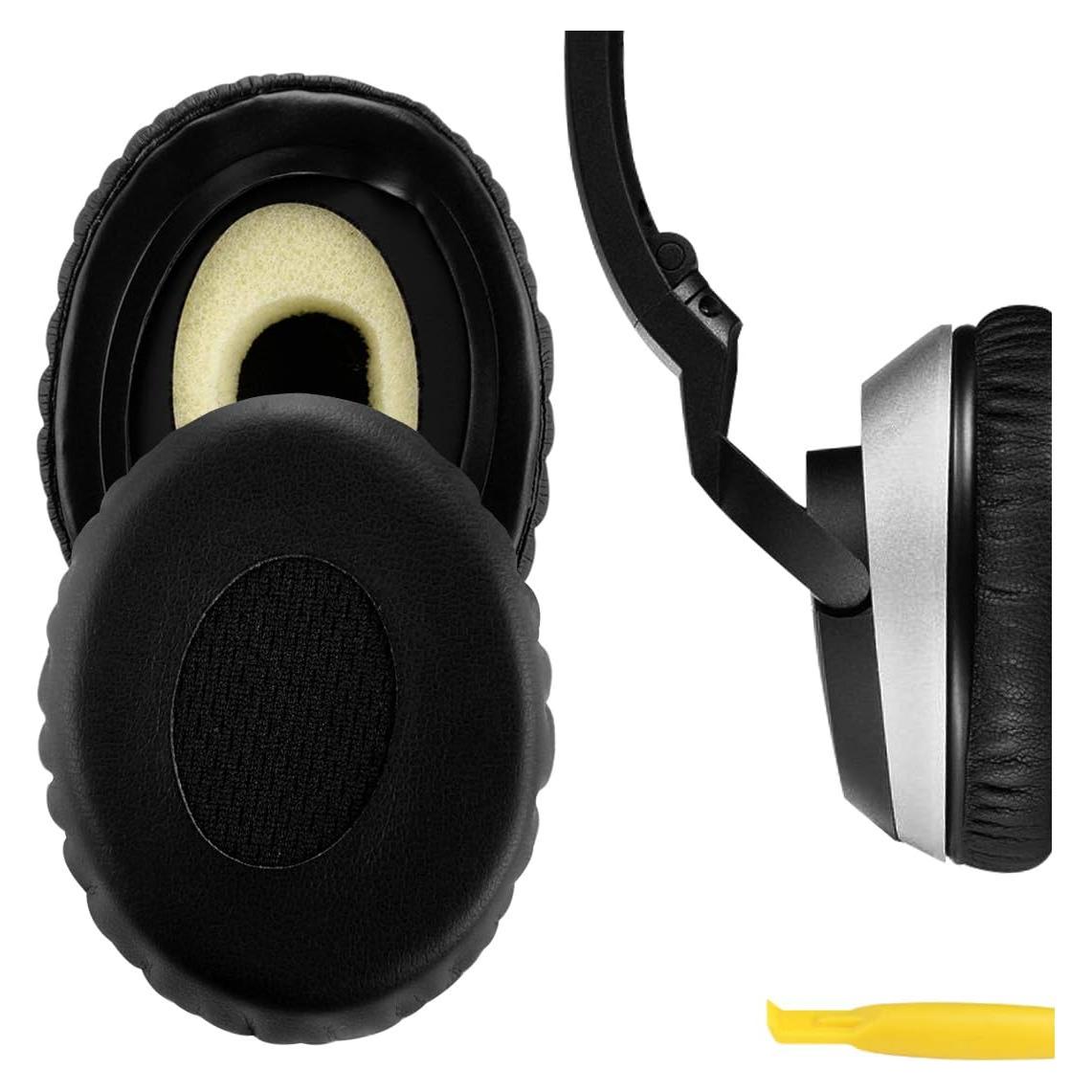 Almohadillas de Reemplazo Geekria para Auriculares Bose OE2, Negro