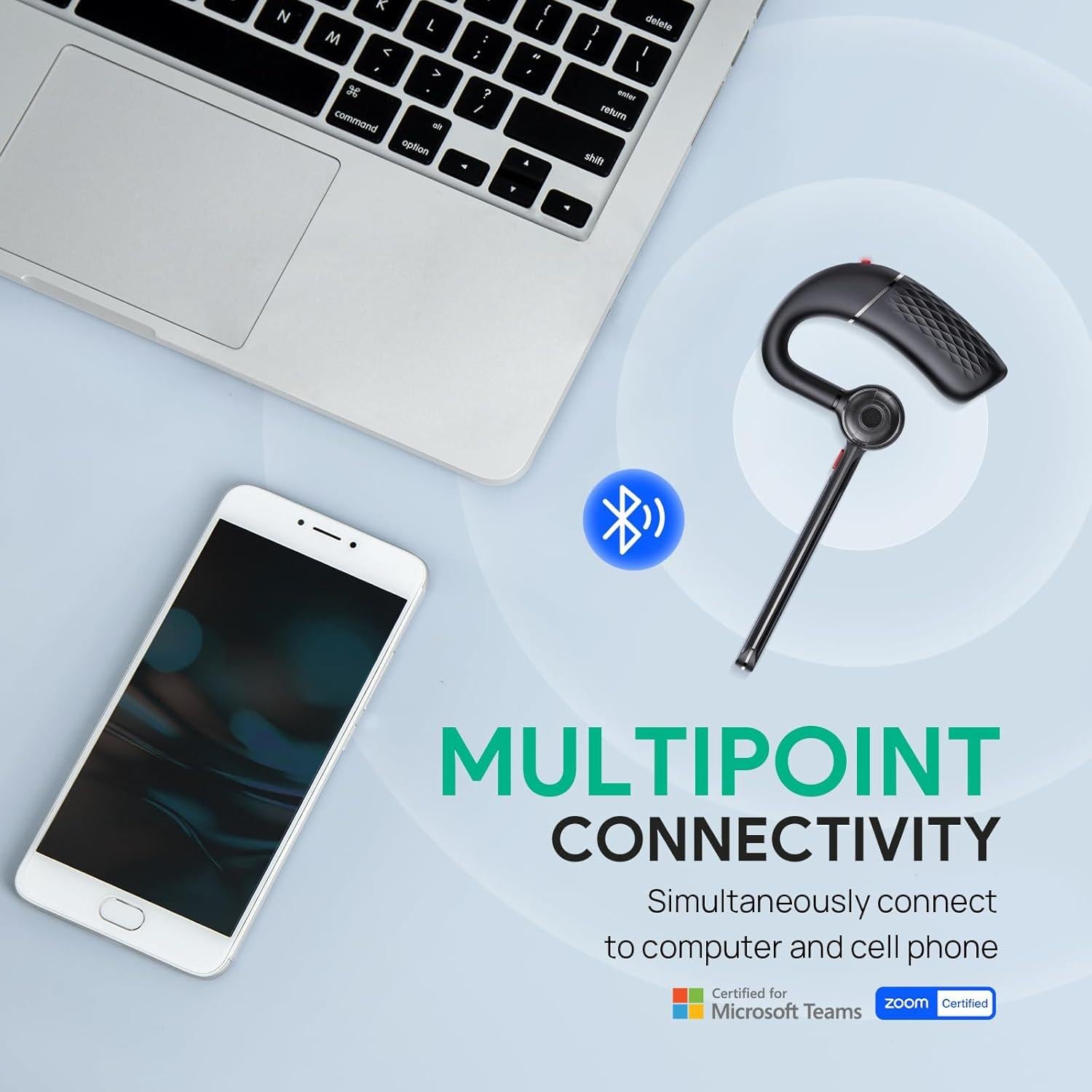 Auricular Bluetooth Yealink BH71 Lite Inalámbrico 10h Batería