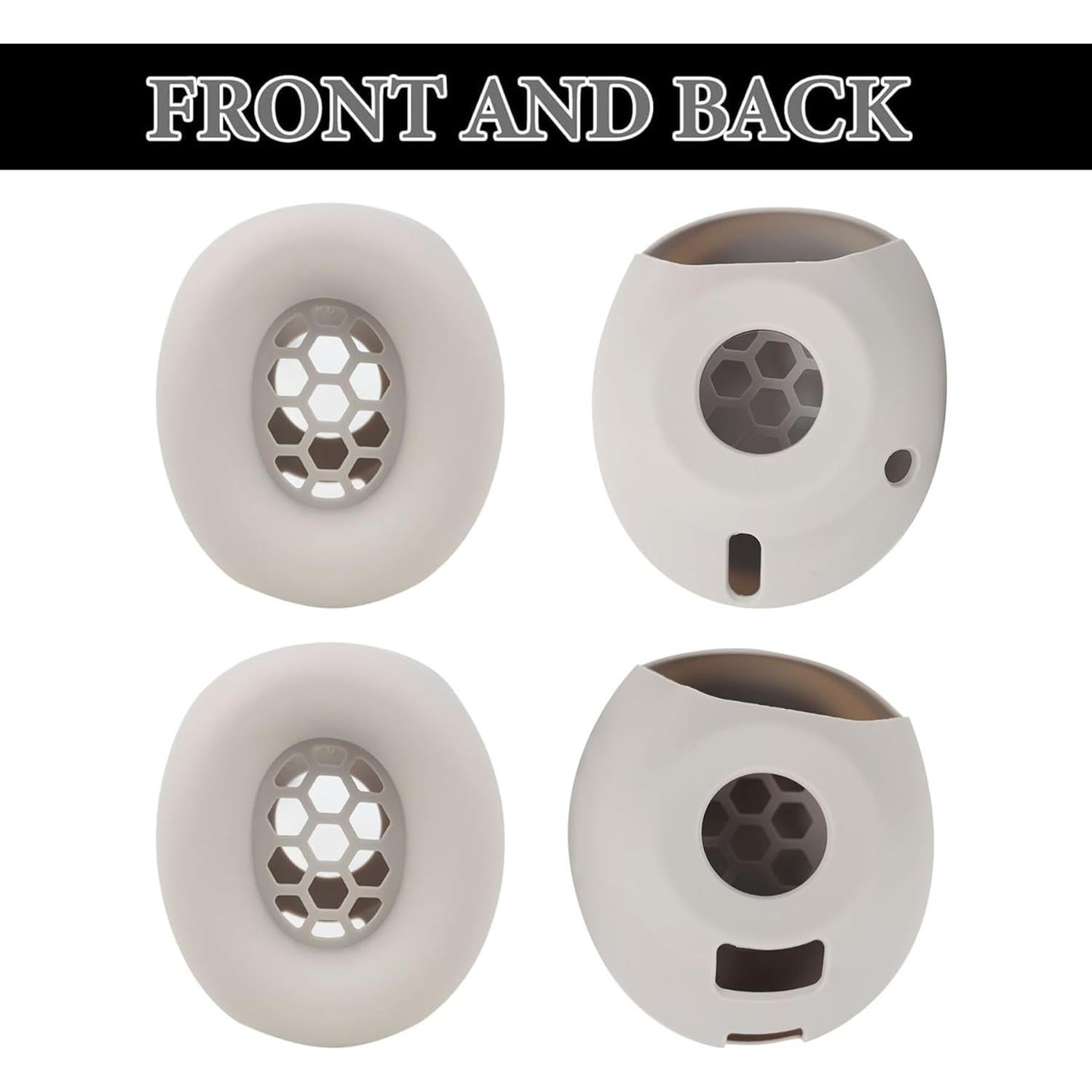 Cubiertas de almohadillas Aiivioll para auriculares Beats Studio Pro - Silicona lavable y resistente al sudor