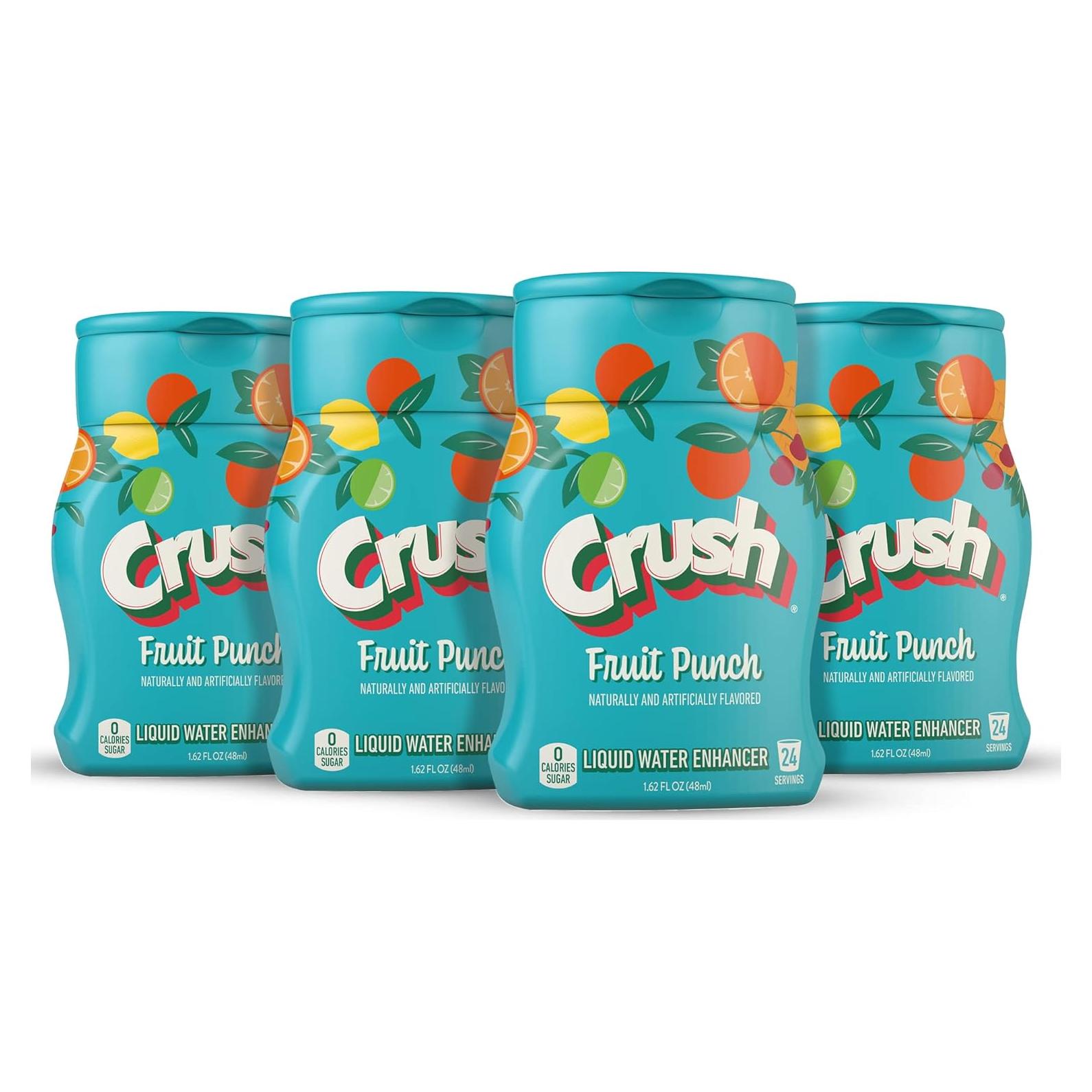 Mejorador de Agua Sabor Fruta Crush - 4 Botellas 48 ml