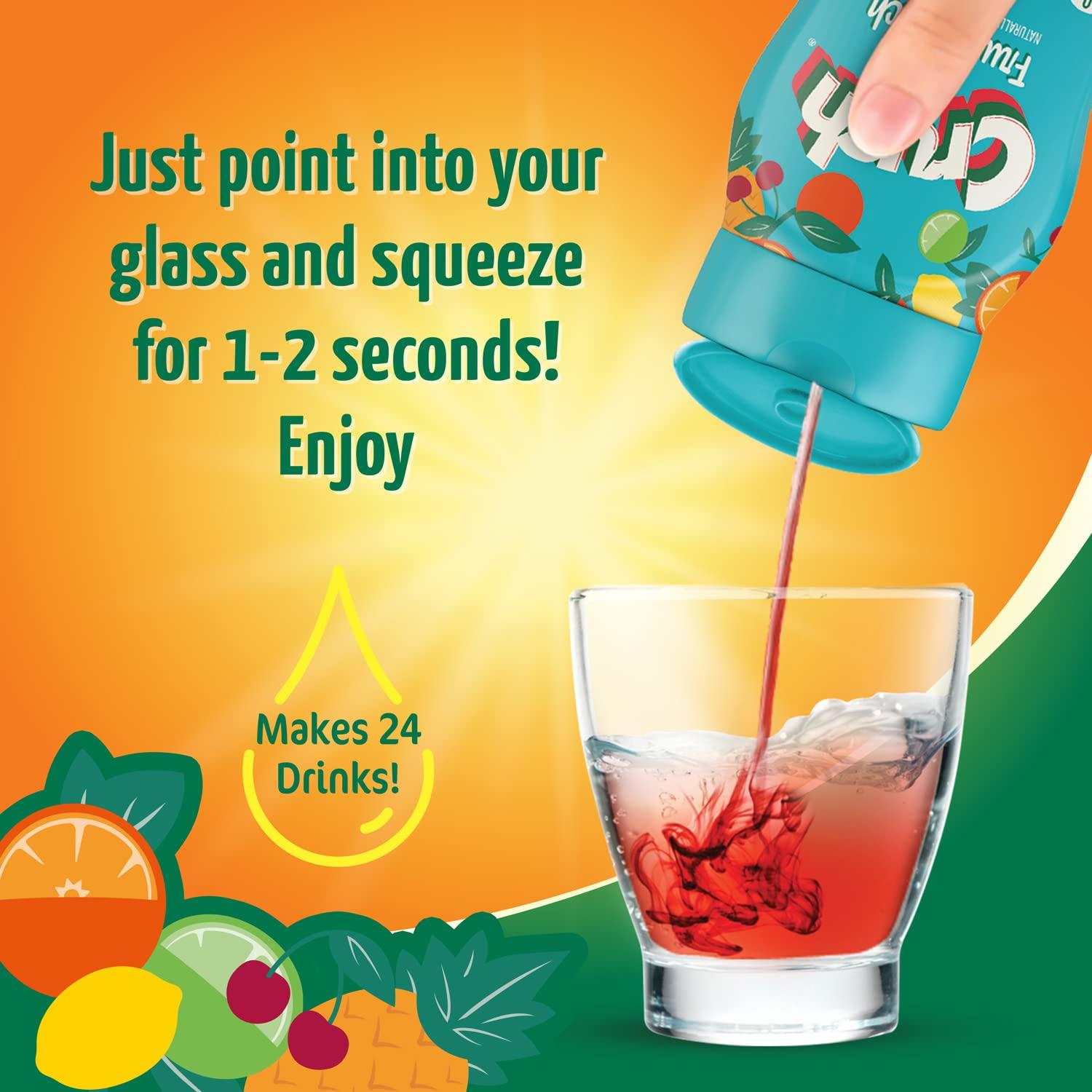 Mejorador de Agua Sabor Fruta Crush - 4 Botellas 48 ml