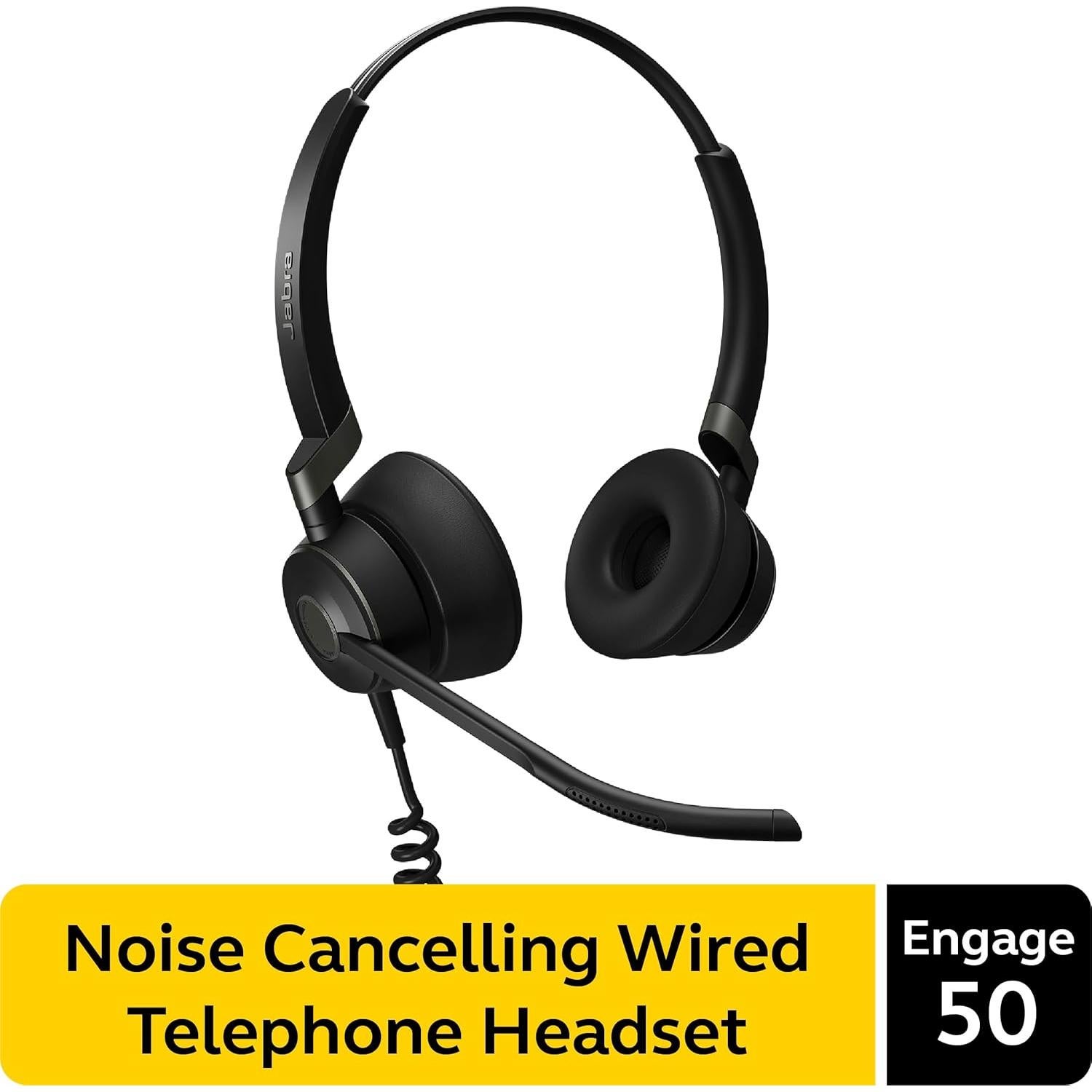 Auricular Jabra Engage 50 Estéreo con Cable y 3 Micrófonos