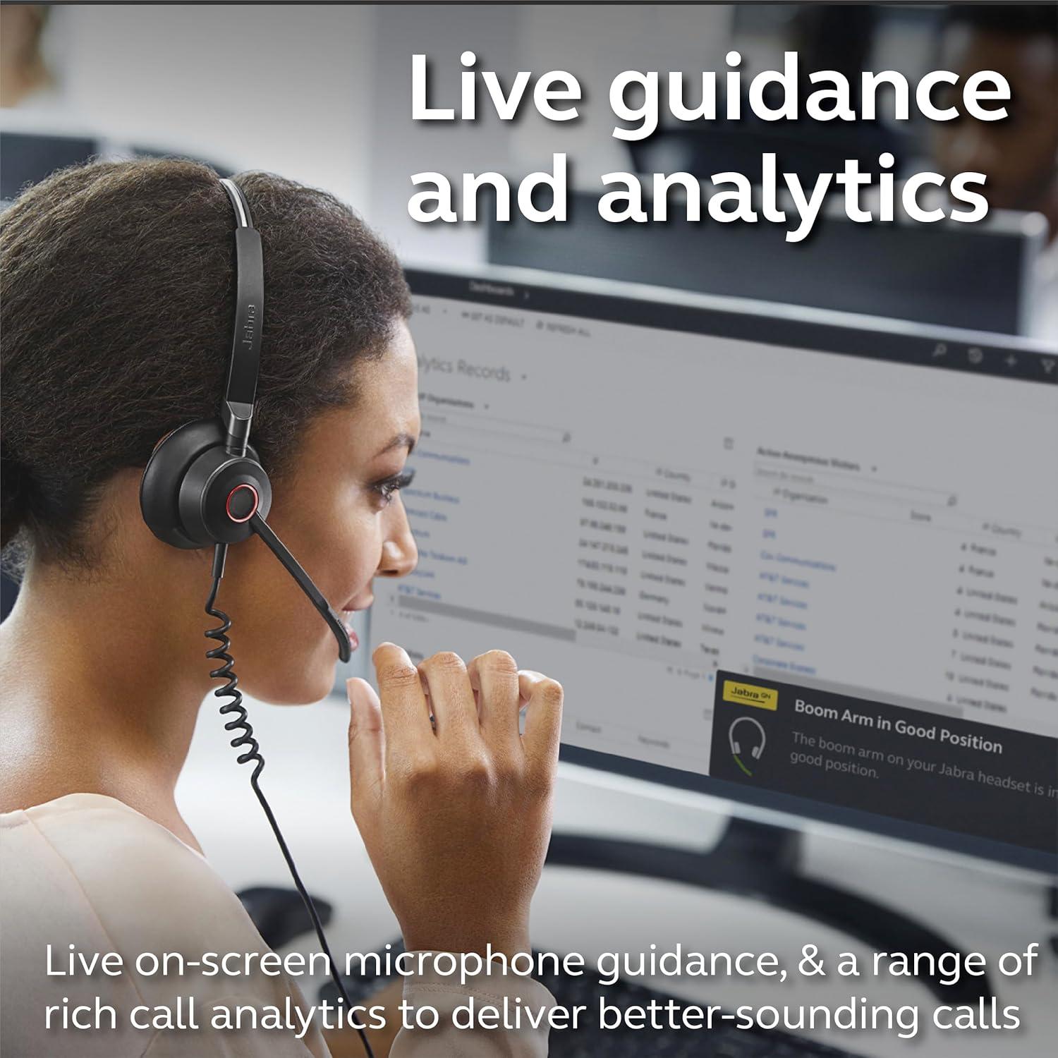 Auricular Jabra Engage 50 Estéreo con Cable y 3 Micrófonos