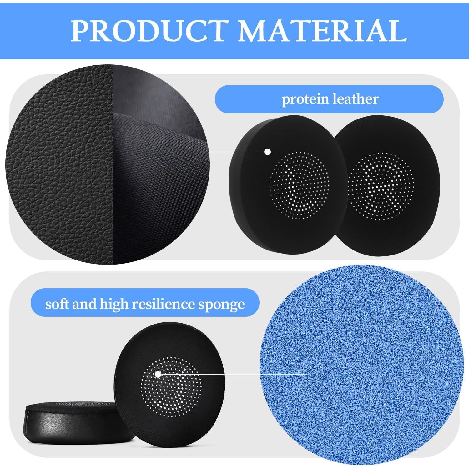 Almohadillas de Gel para Auriculares Jabra Evolve2 65/40/Elite 45h