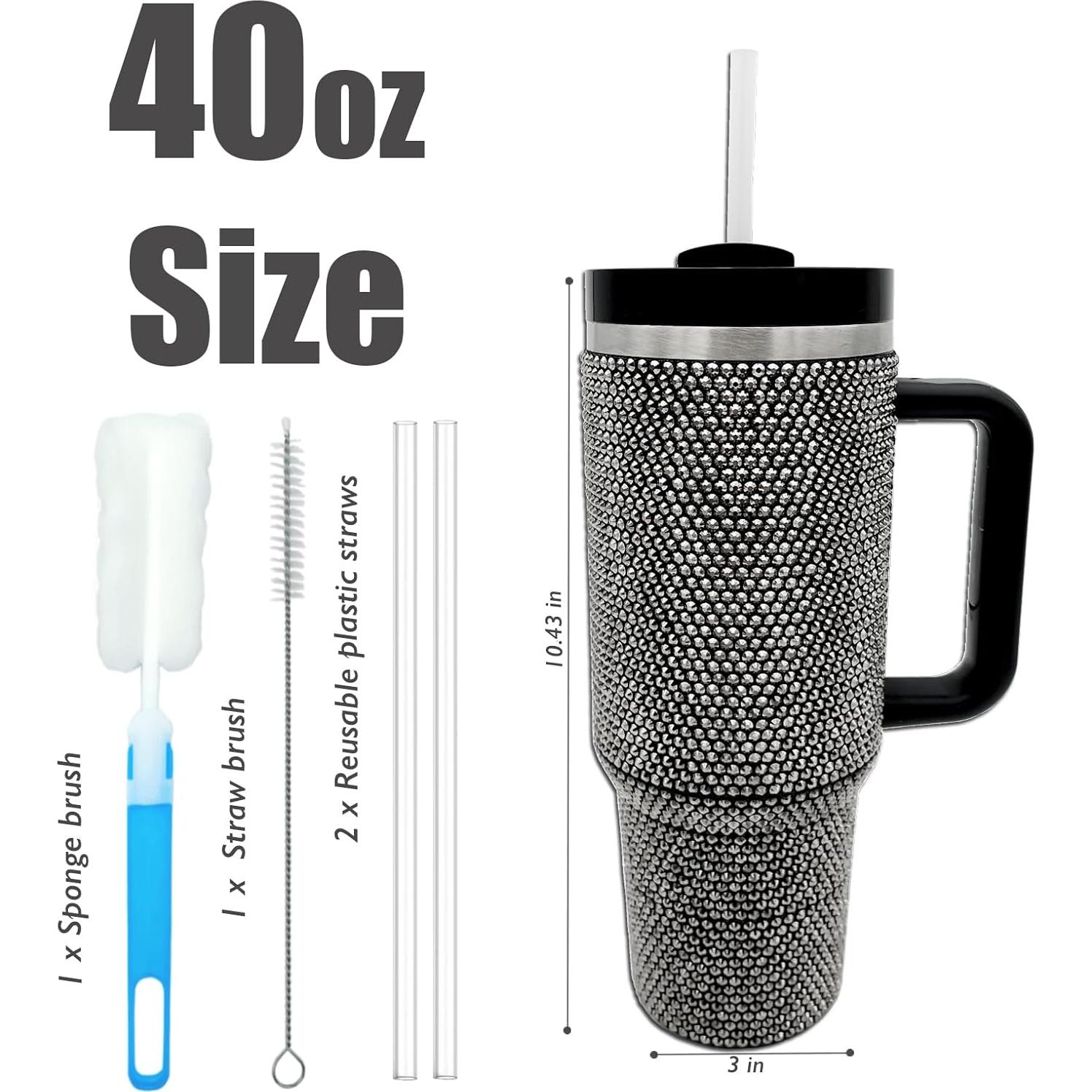 Vaso Térmico de Acero Inoxidable 40oz XMYAINA Negro con Asa