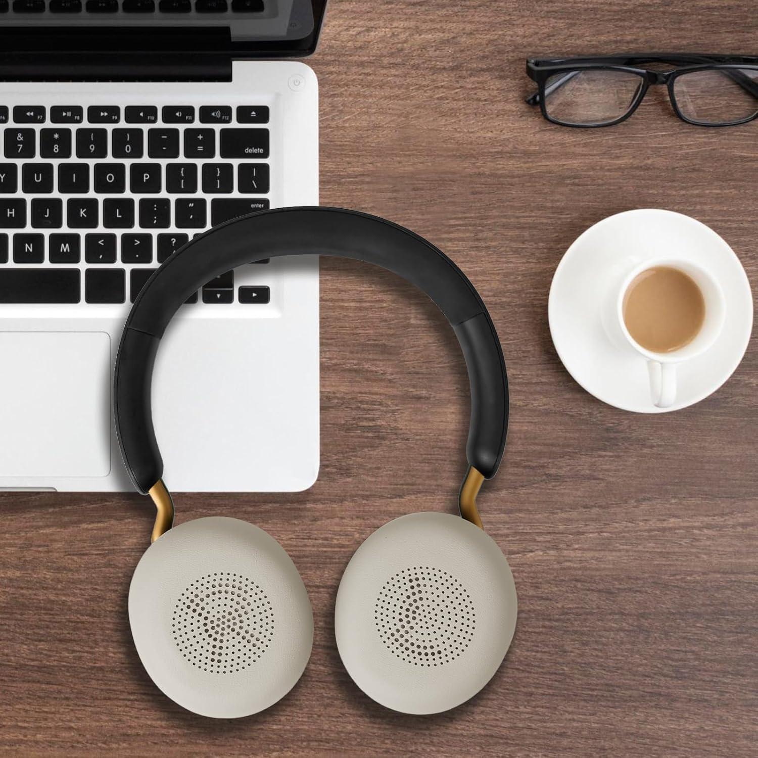 Almohadillas de repuesto Gvoears para Jabra Elite 45h - Cuero y espuma viscoelástica