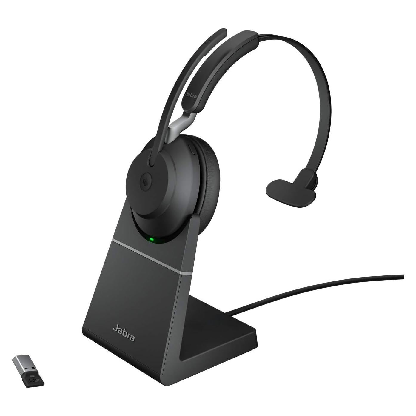 Auriculares Inalámbricos Jabra Evolve2 65 USB-A Mono Negro