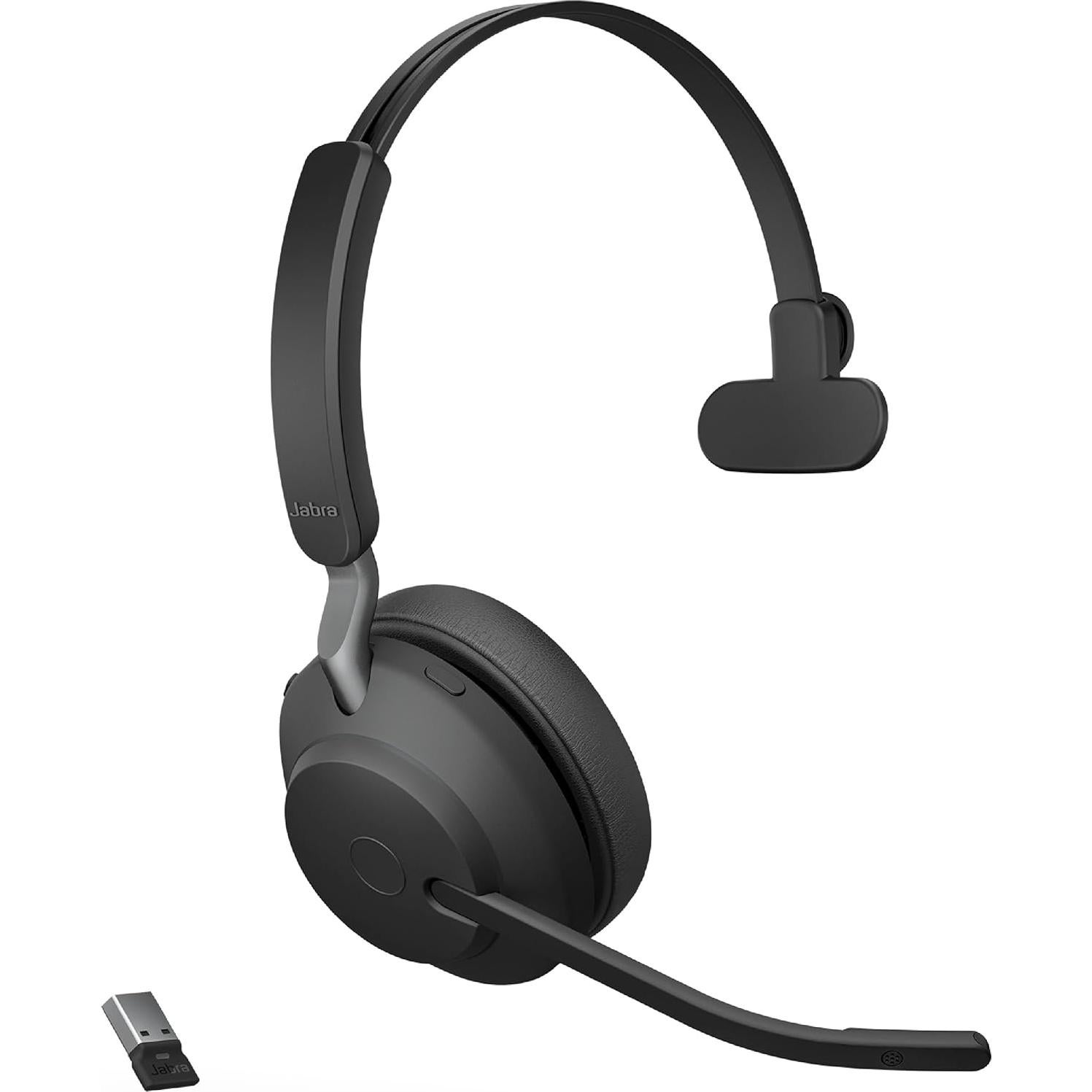 Auriculares Inalámbricos Jabra Evolve2 65 USB-A Mono Negro