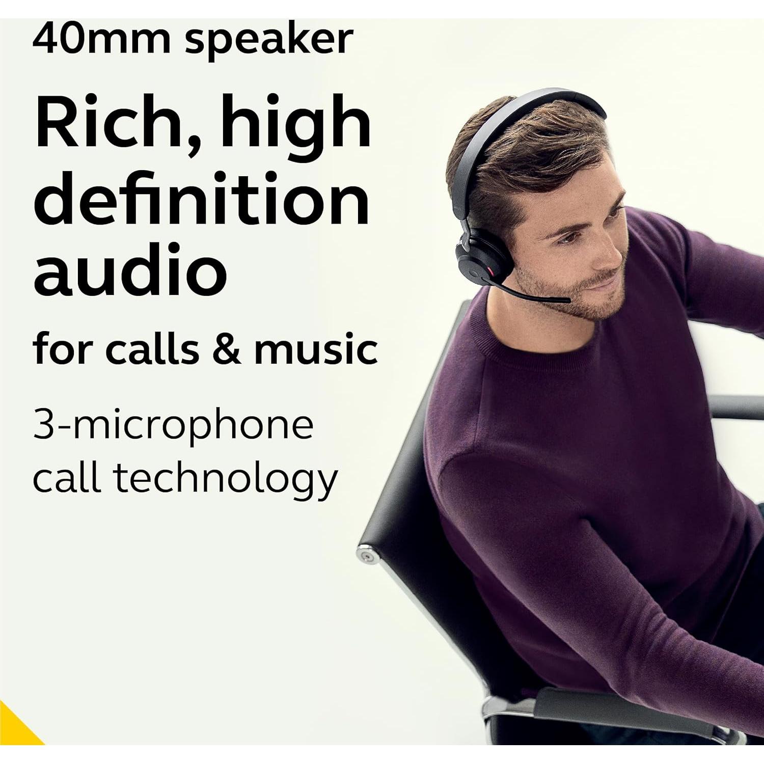 Auriculares Inalámbricos Jabra Evolve2 65 USB-A Mono Negro