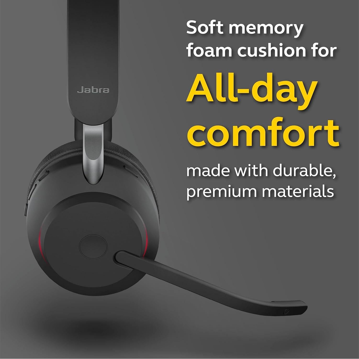 Auriculares Inalámbricos Jabra Evolve2 65 USB-A Mono Negro