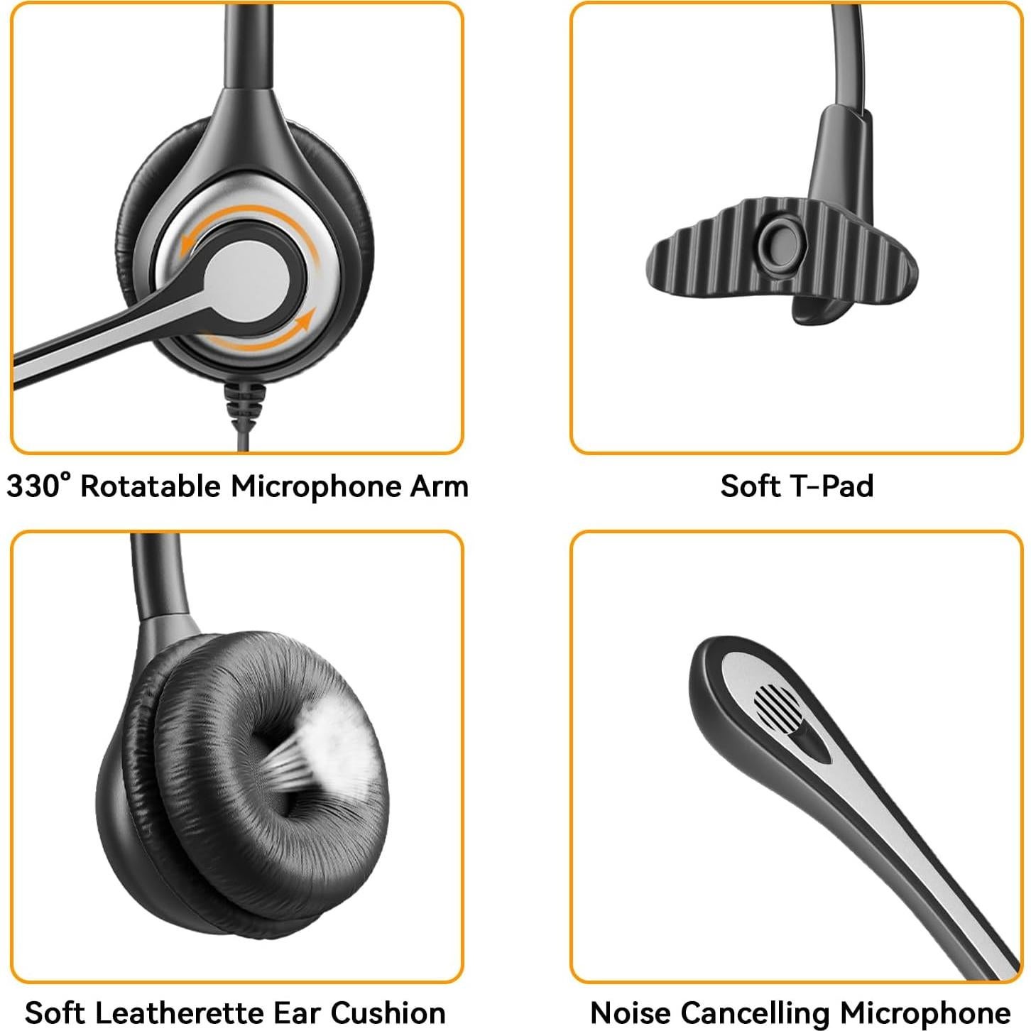 Auricular Wantek con micrófono cancelador de ruido 2.5mm