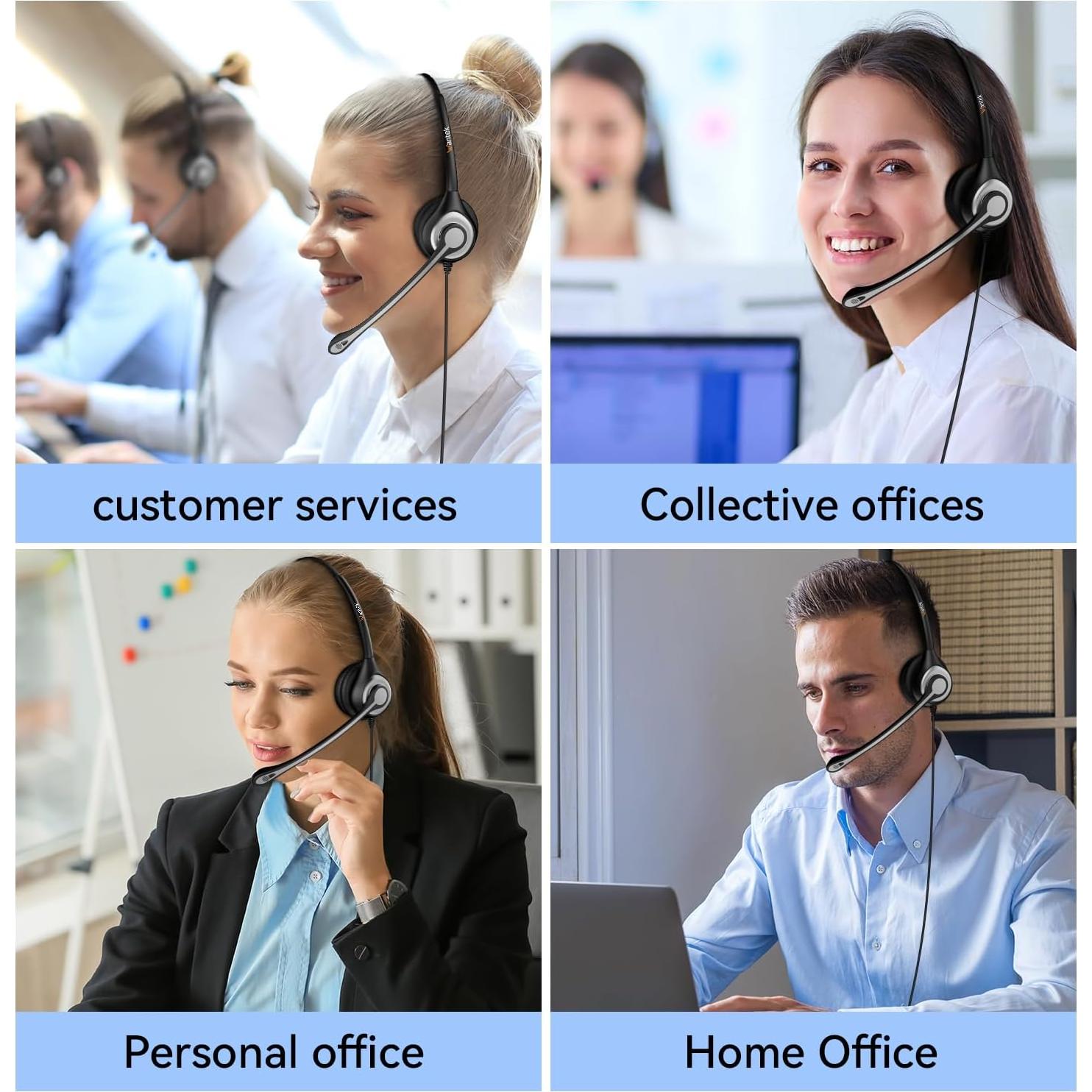 Auricular Wantek con micrófono cancelador de ruido 2.5mm