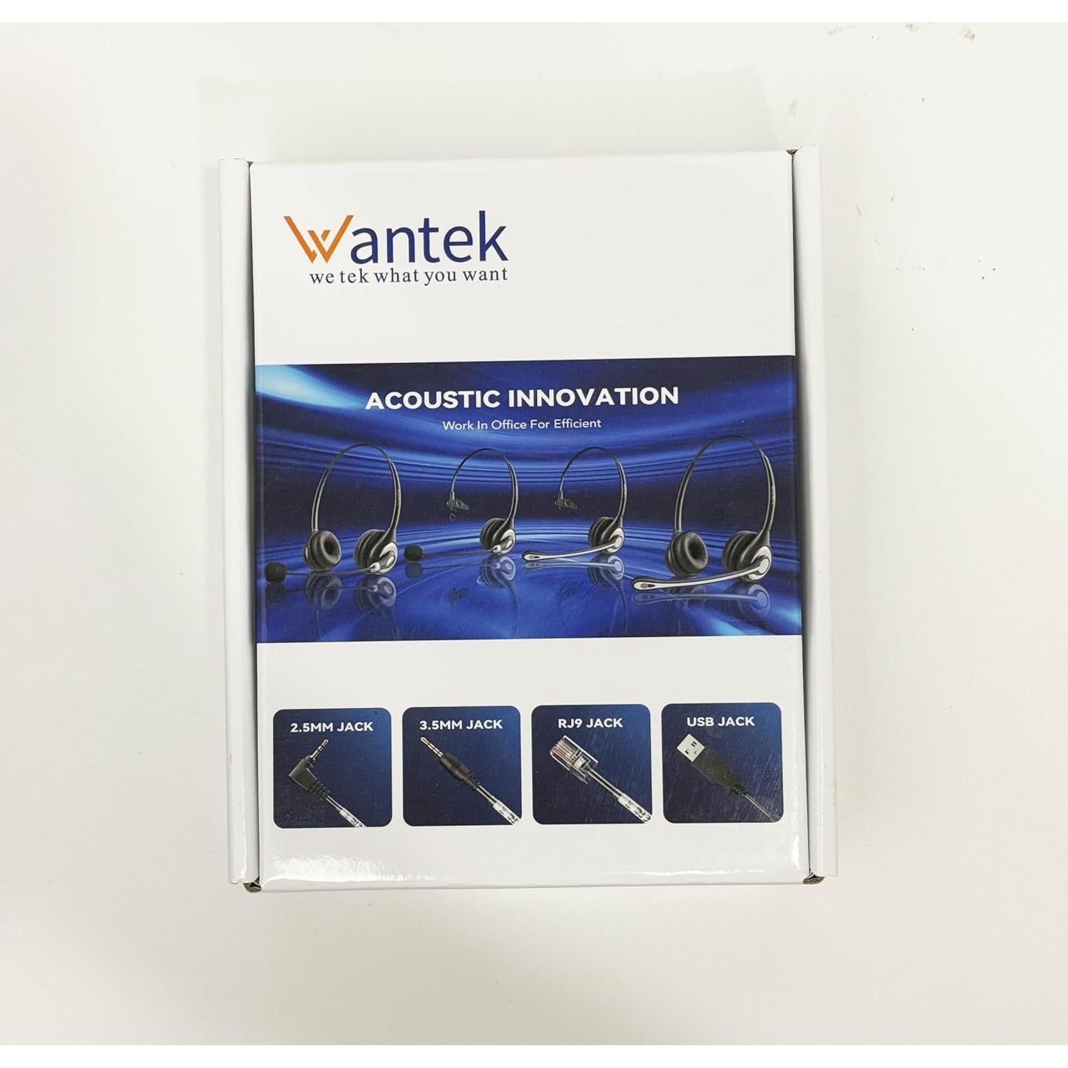 Auricular Wantek con micrófono cancelador de ruido 2.5mm