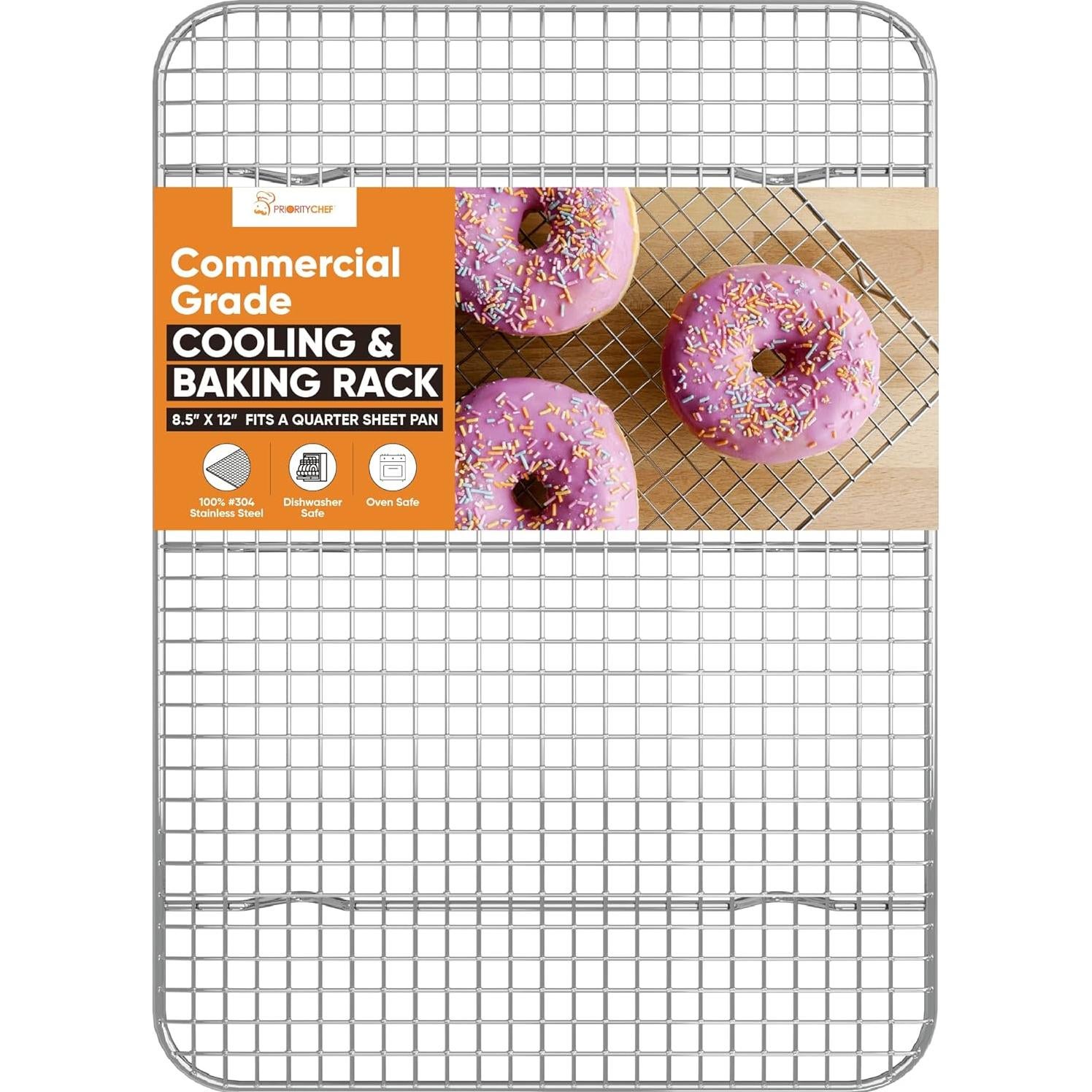 Rejilla de Enfriamiento PriorityChef Acero Inoxidable 21.6x30.5cm