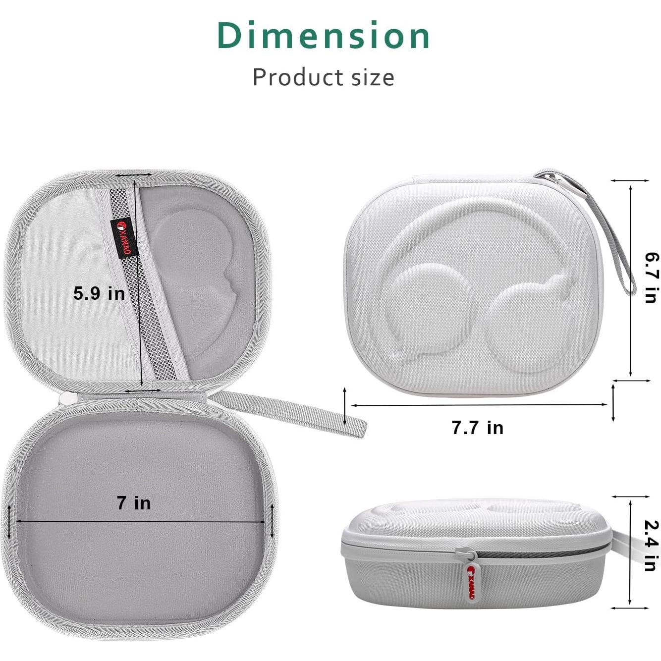 Funda Dura XANAD para Auriculares JBL y Soundcore H30i - Blanco