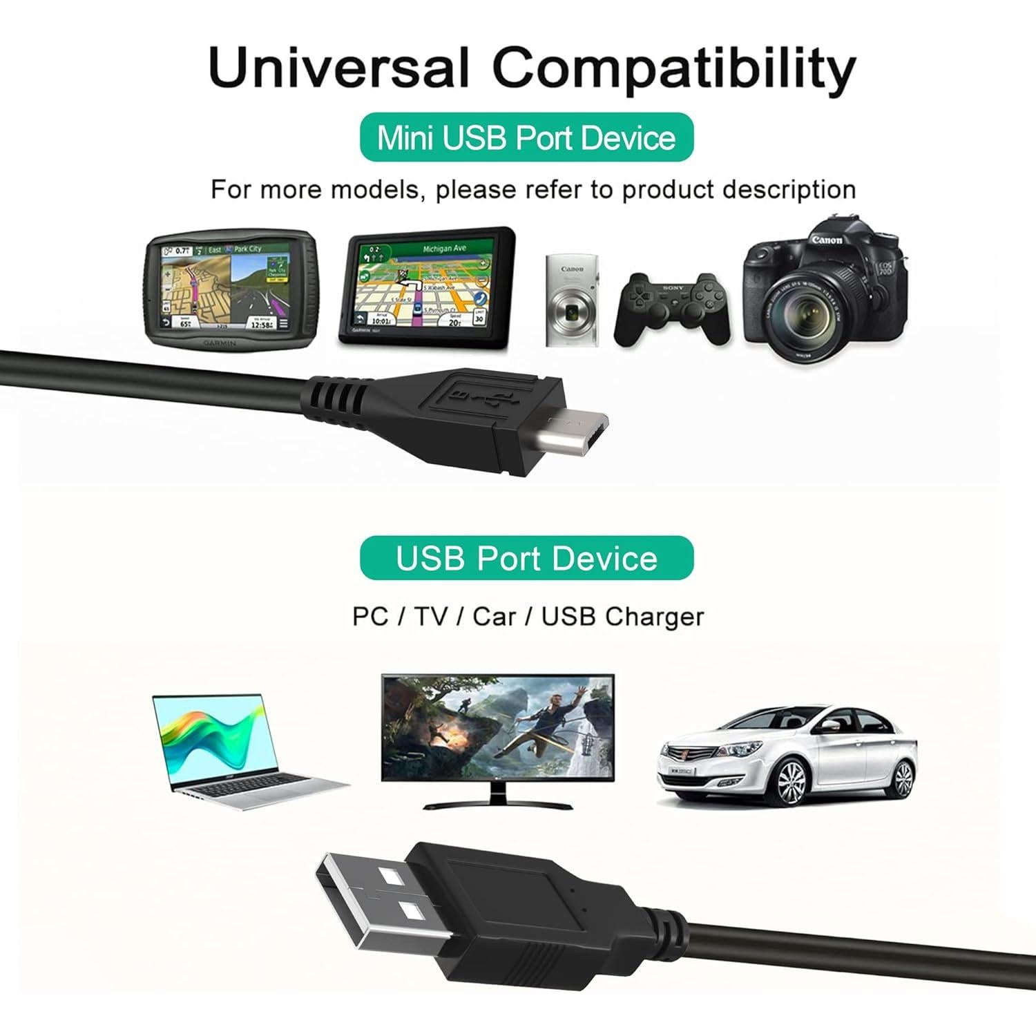 Cable de Carga Micro USB 1.5m J-ZMQER para Auriculares AKG Y500