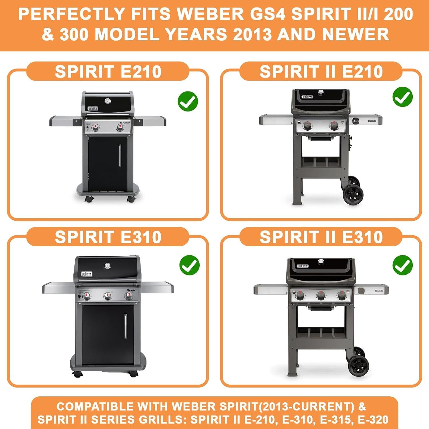 Válvula de Control de Quemador Principal PETKAO para Weber Spirit II