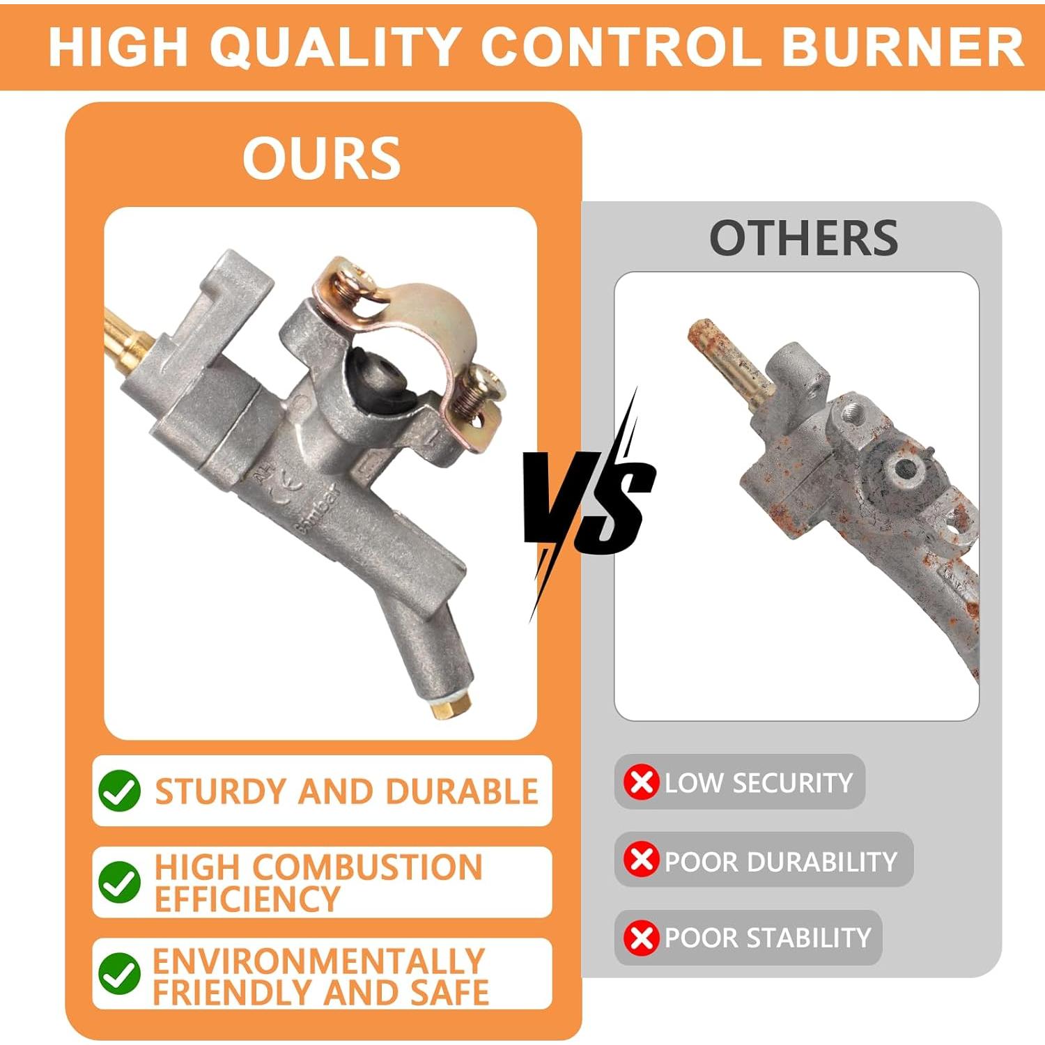 Válvula de Control de Quemador Principal PETKAO para Weber Spirit II