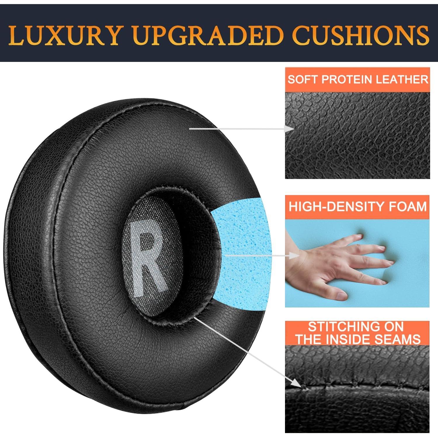 Almohadillas de Reemplazo SOULWIT para Auriculares AKG Y50/Y50BT/Y55 - Negro